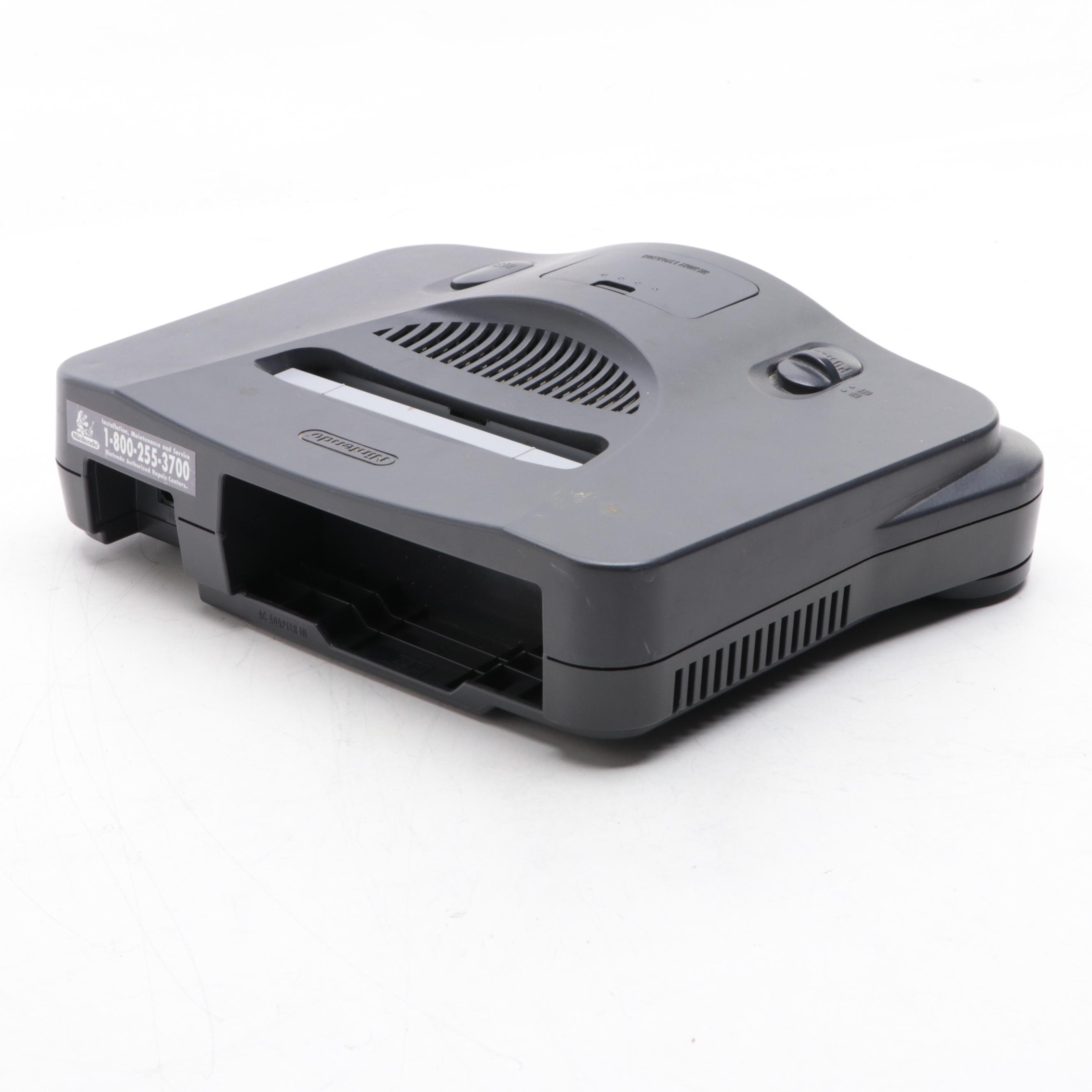 Nintendo 64 Game Console with Games, Controllers, Tilt Pak and More