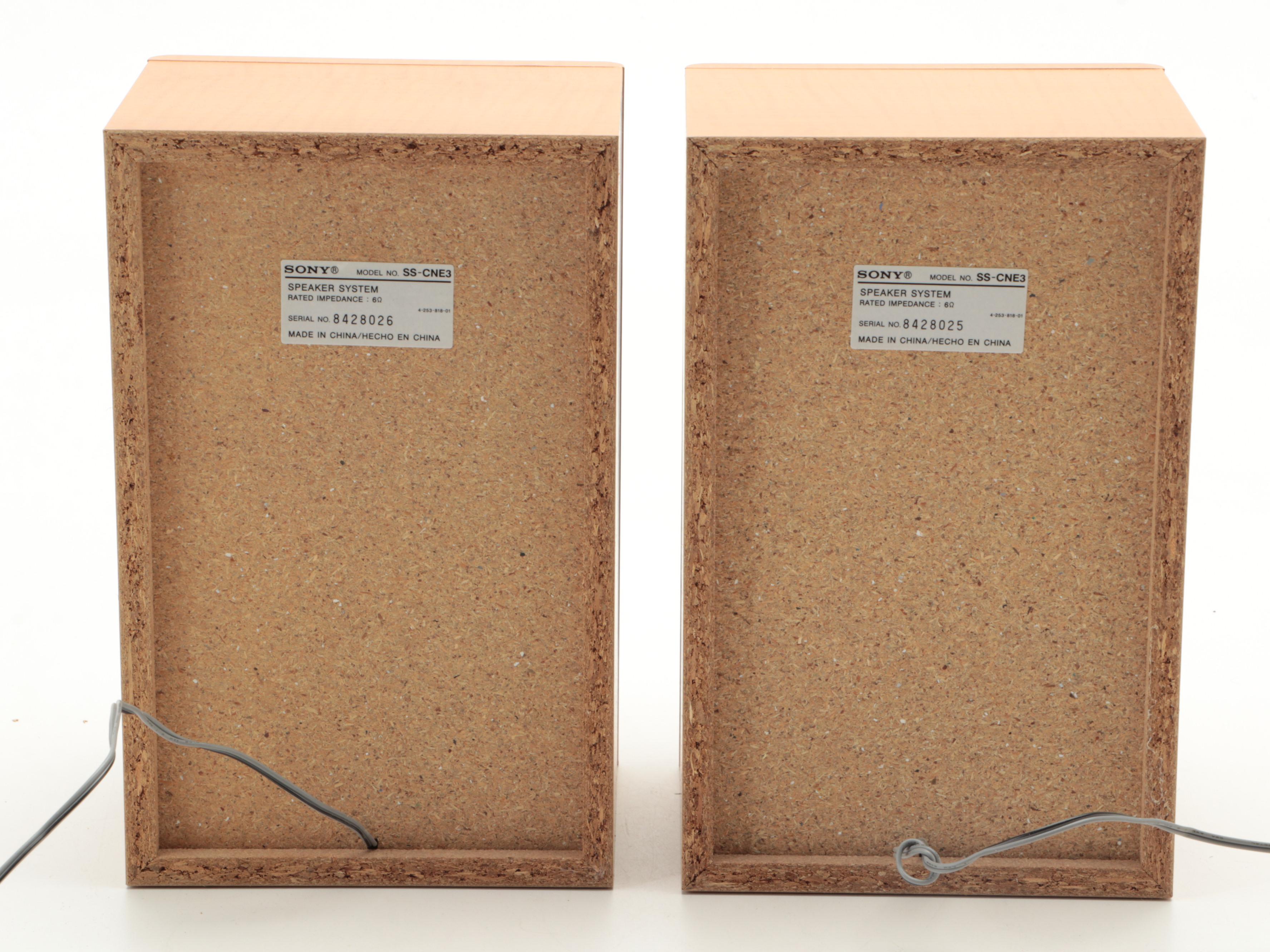 Sony Model HCD-NE3 Micro Hi-Fi Component System and Speakers