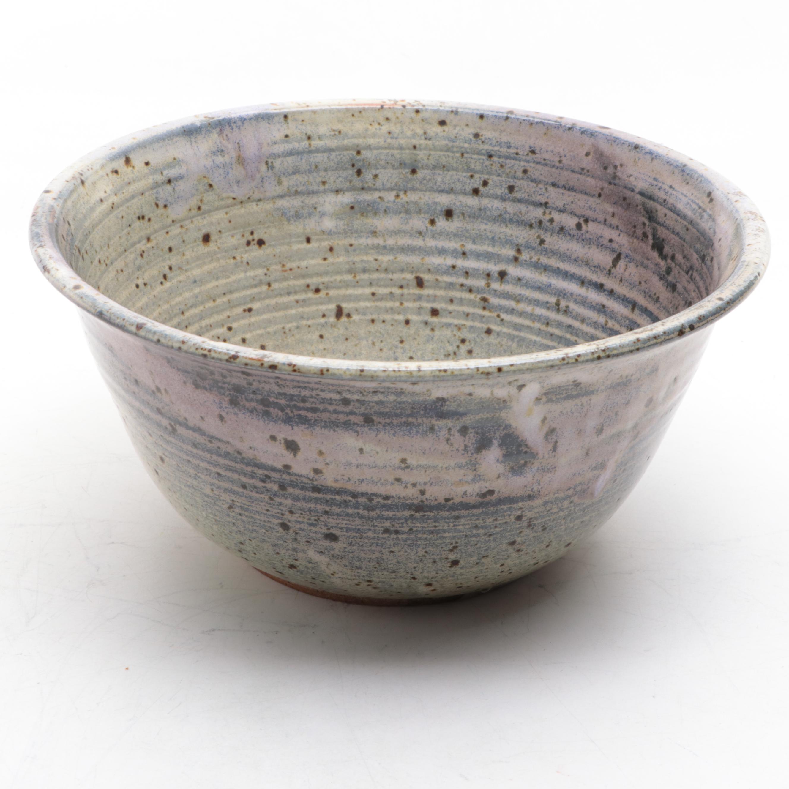 Three Studio Pottery Stoneware Bowls Including T.S. Berger and Joan Glasgow