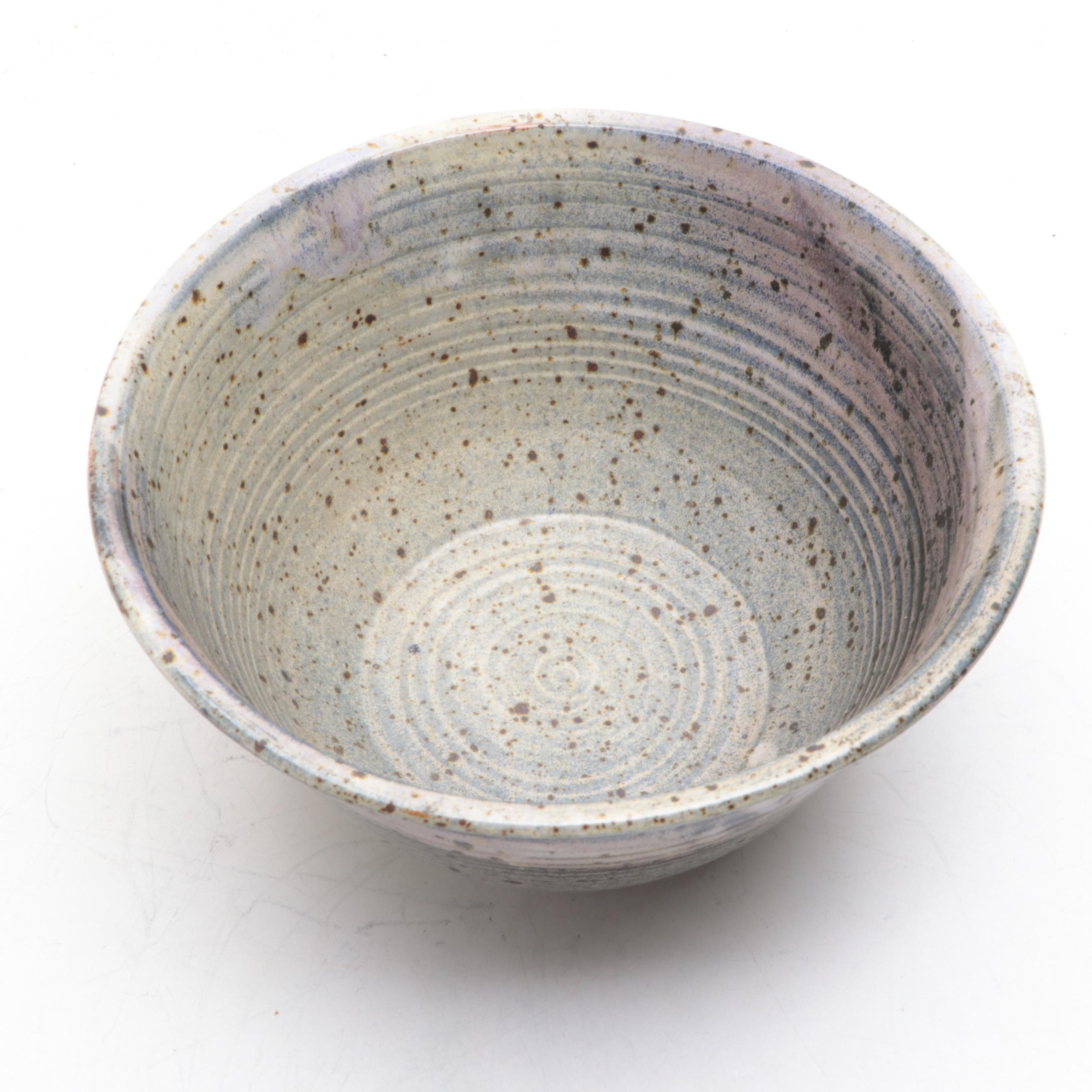 Three Studio Pottery Stoneware Bowls Including T.S. Berger and Joan Glasgow