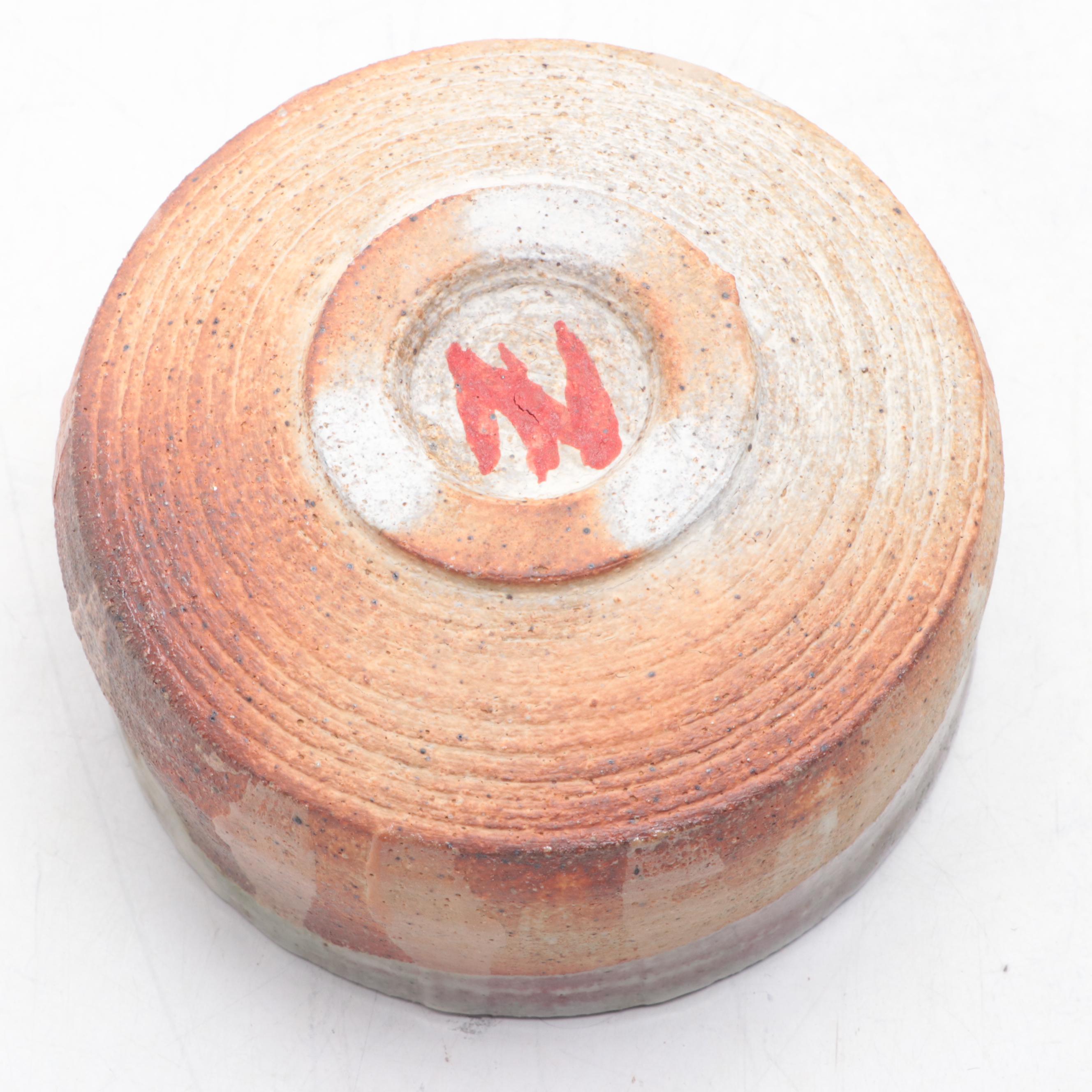 Three Studio Pottery Stoneware Bowls Including T.S. Berger and Joan Glasgow