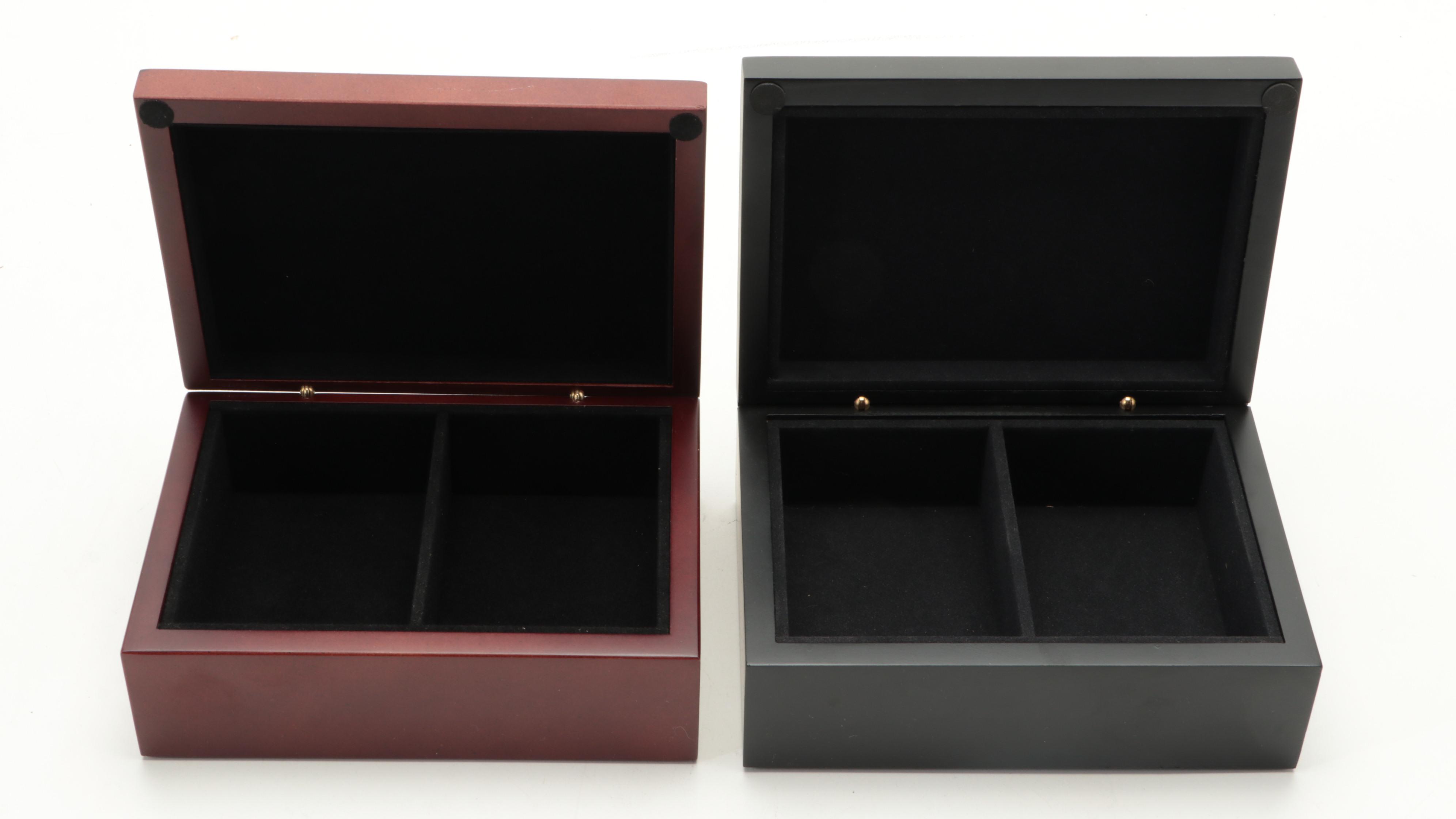 Carved Rosewood Boxes with Wooden Keepsake Boxes
