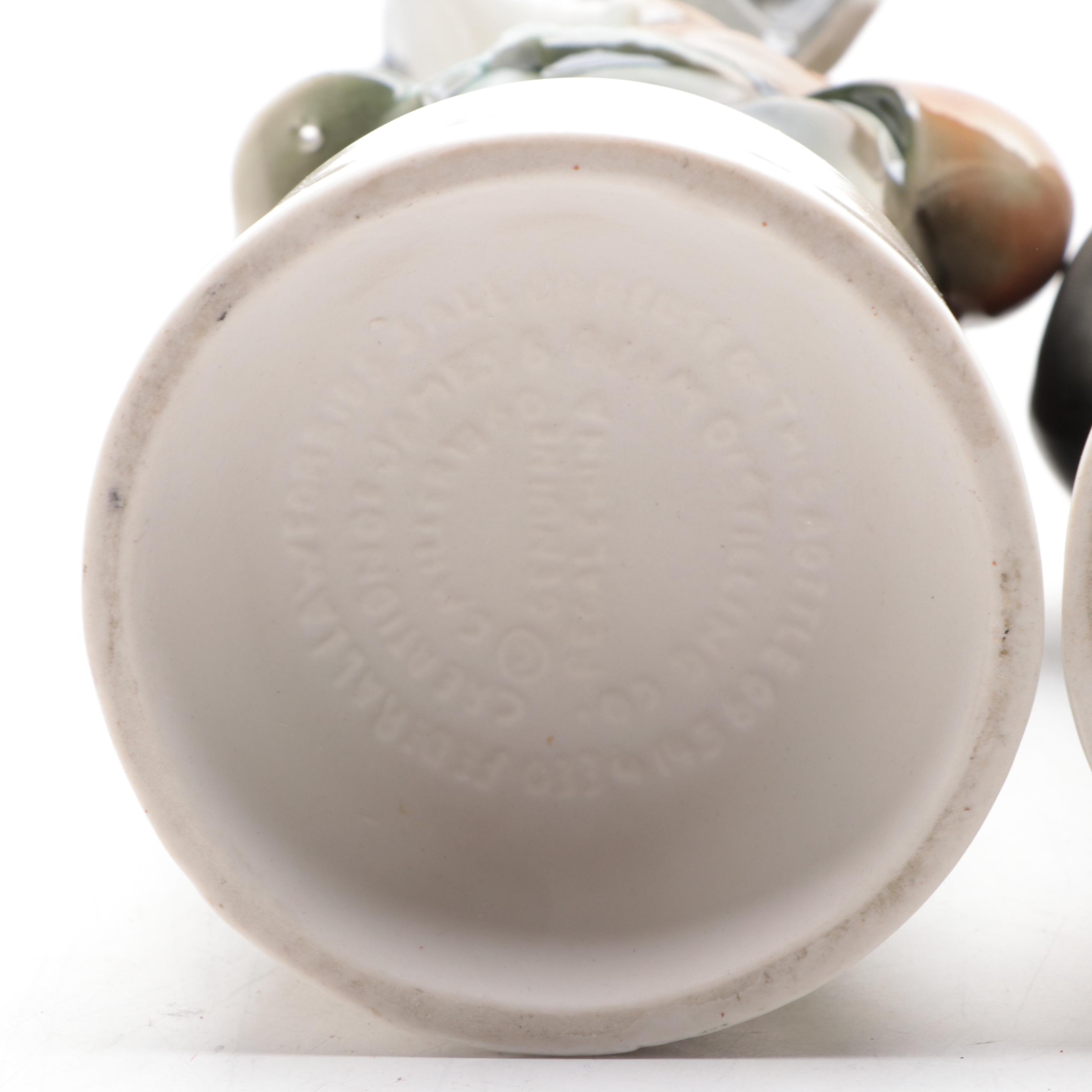 James Bean Regal China Republican Elephant and Democratic Donkey Decanters, 1960