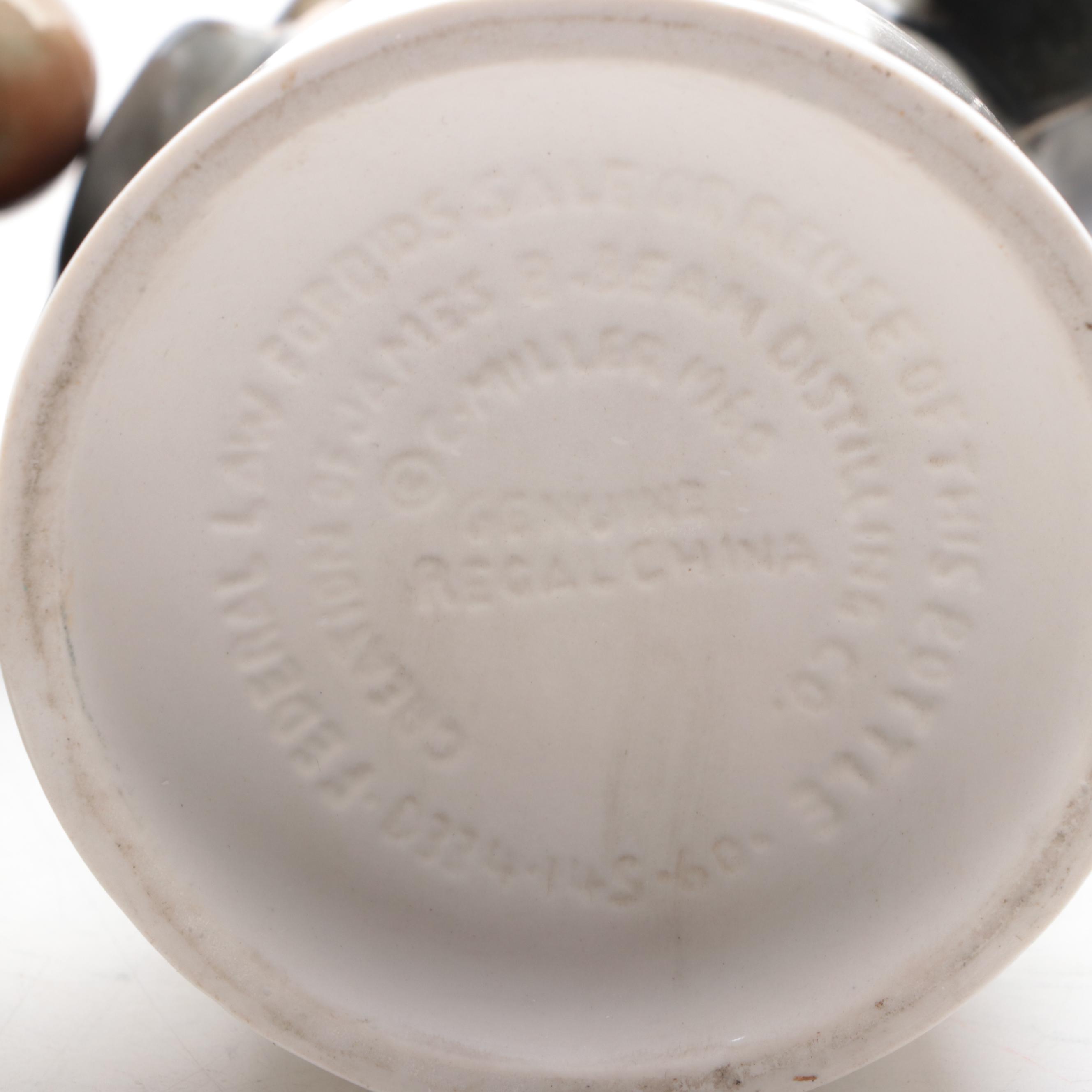 James Bean Regal China Republican Elephant and Democratic Donkey Decanters, 1960