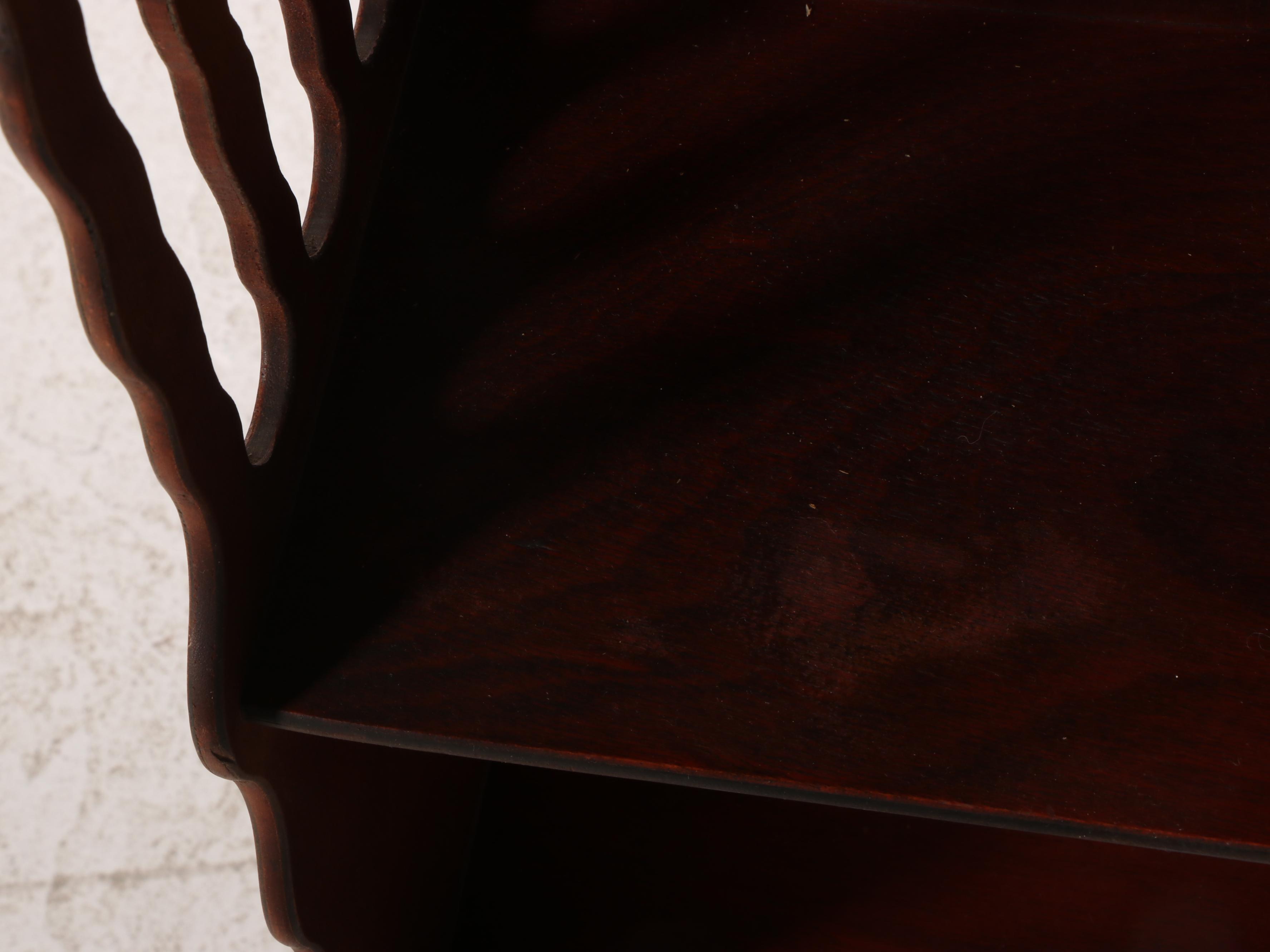 George III Style Mahogany-Stained Five-Tier Graduated Bookcase