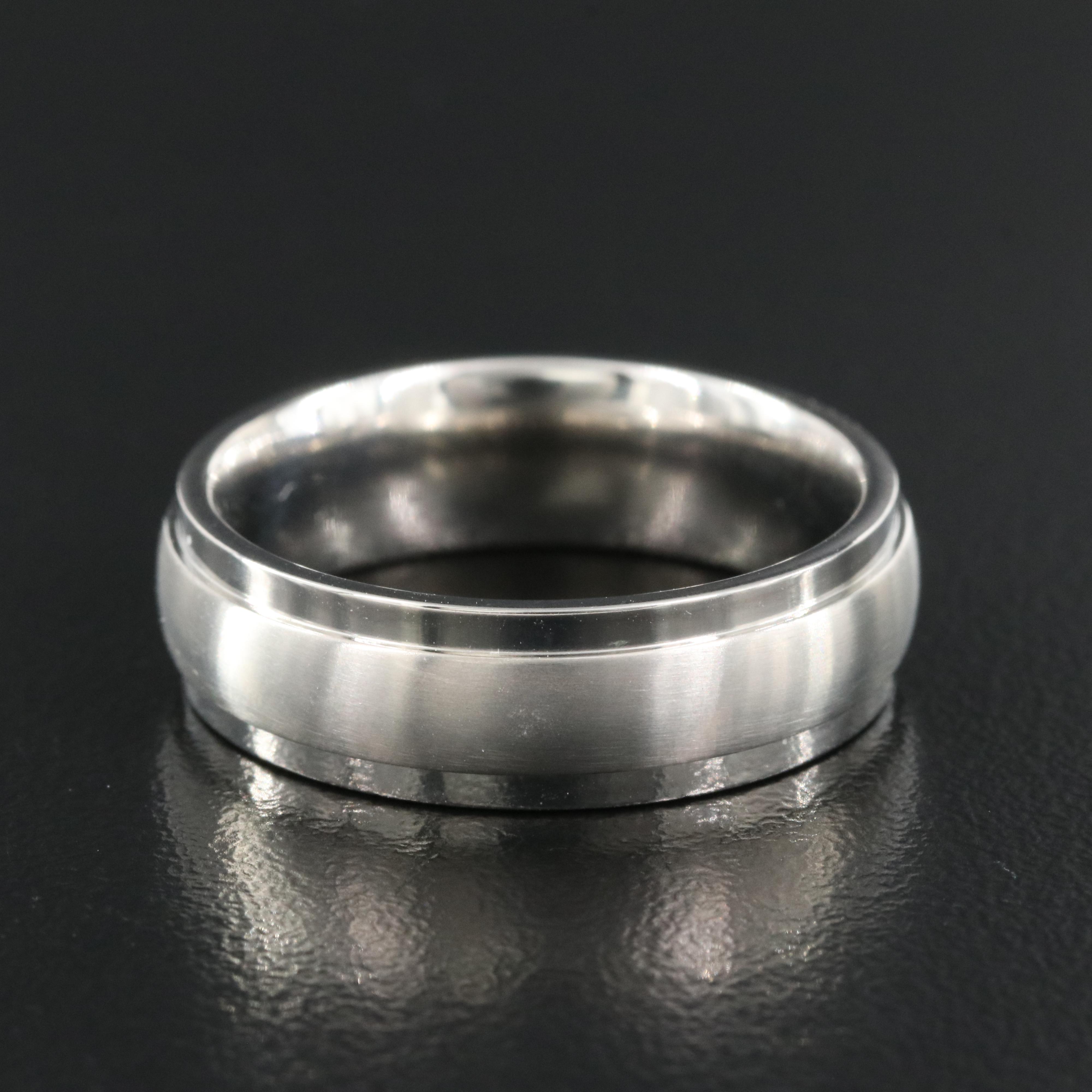 Titanium Diamond and Garnet Band