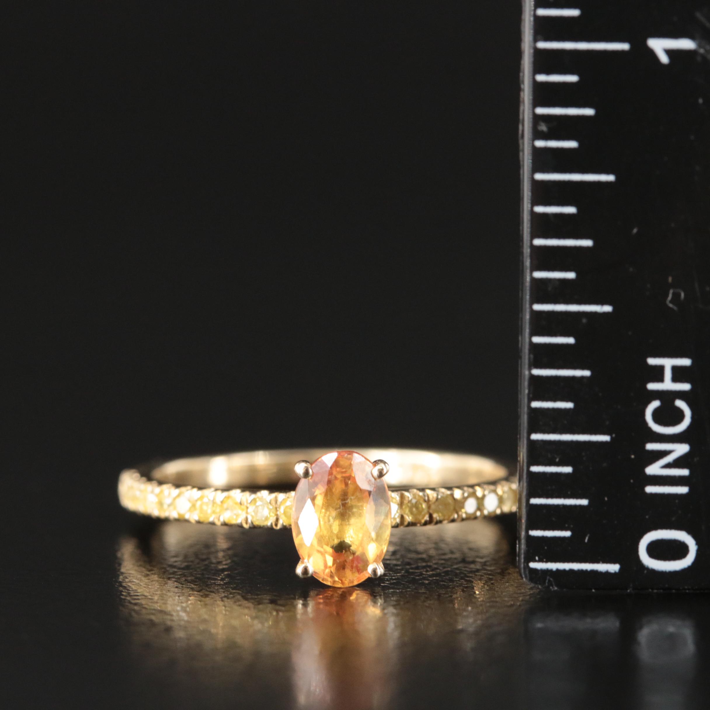 14K Sapphire and Diamond Ring