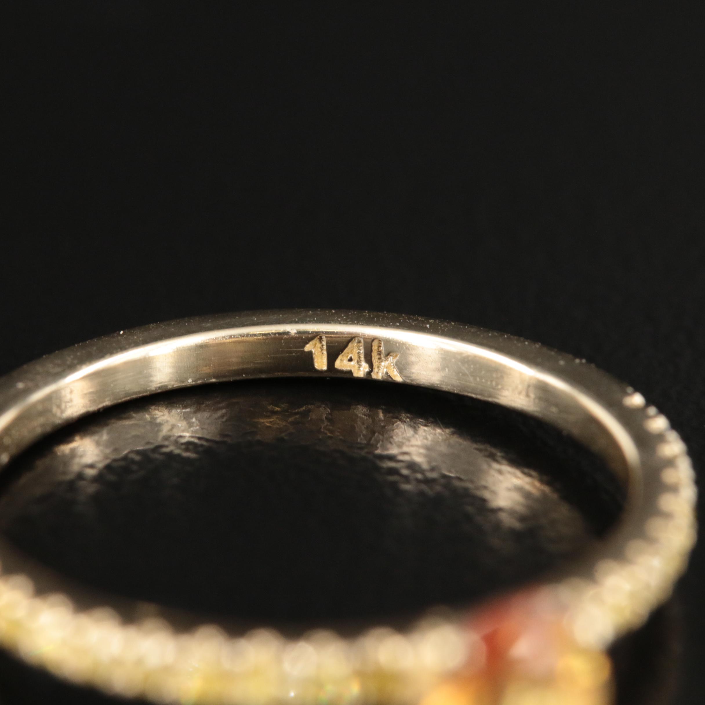 14K Sapphire and Diamond Ring