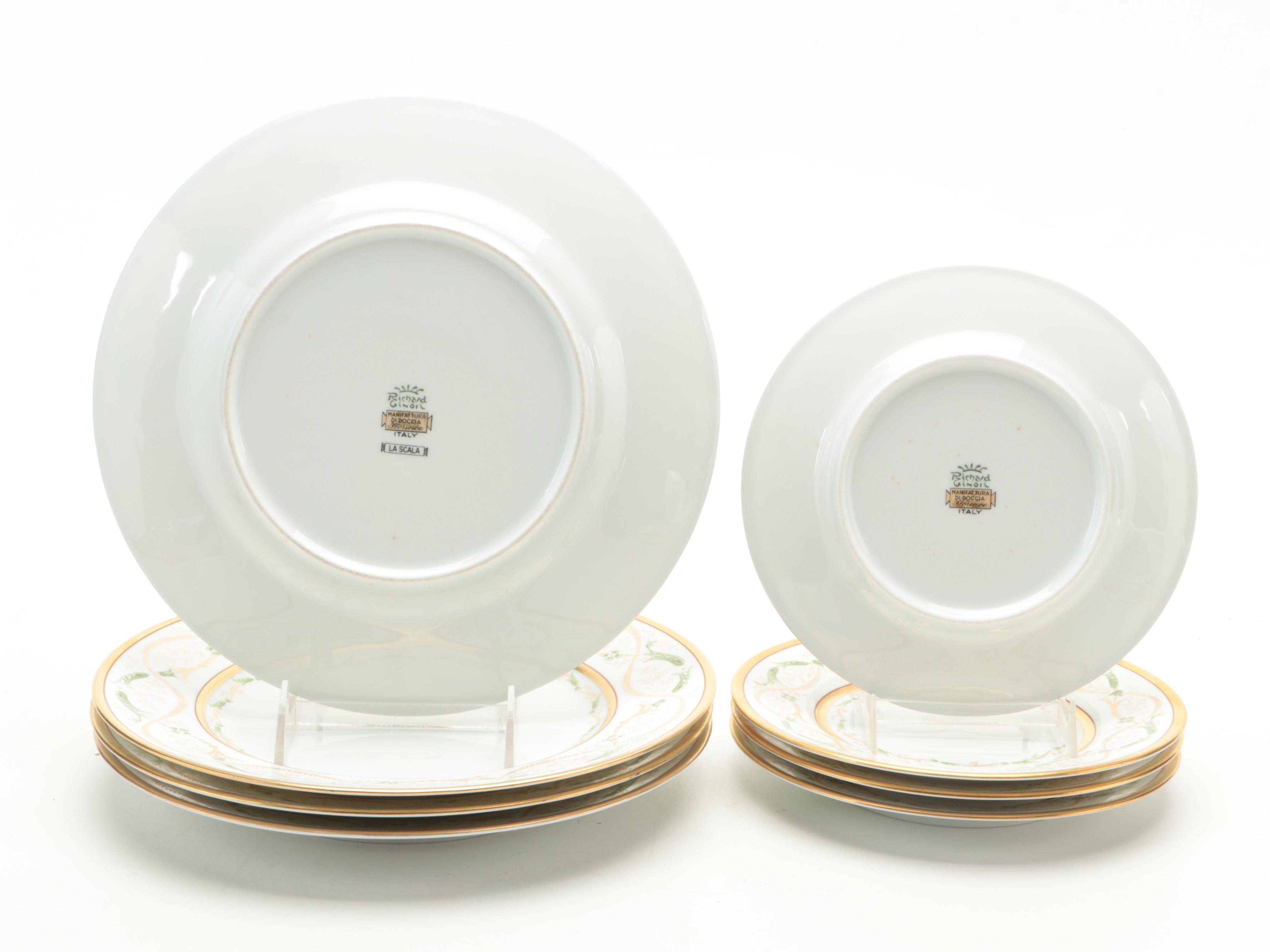 Richard Ginori "La Scala" Porcelain Dinnerware, Late 20th Century