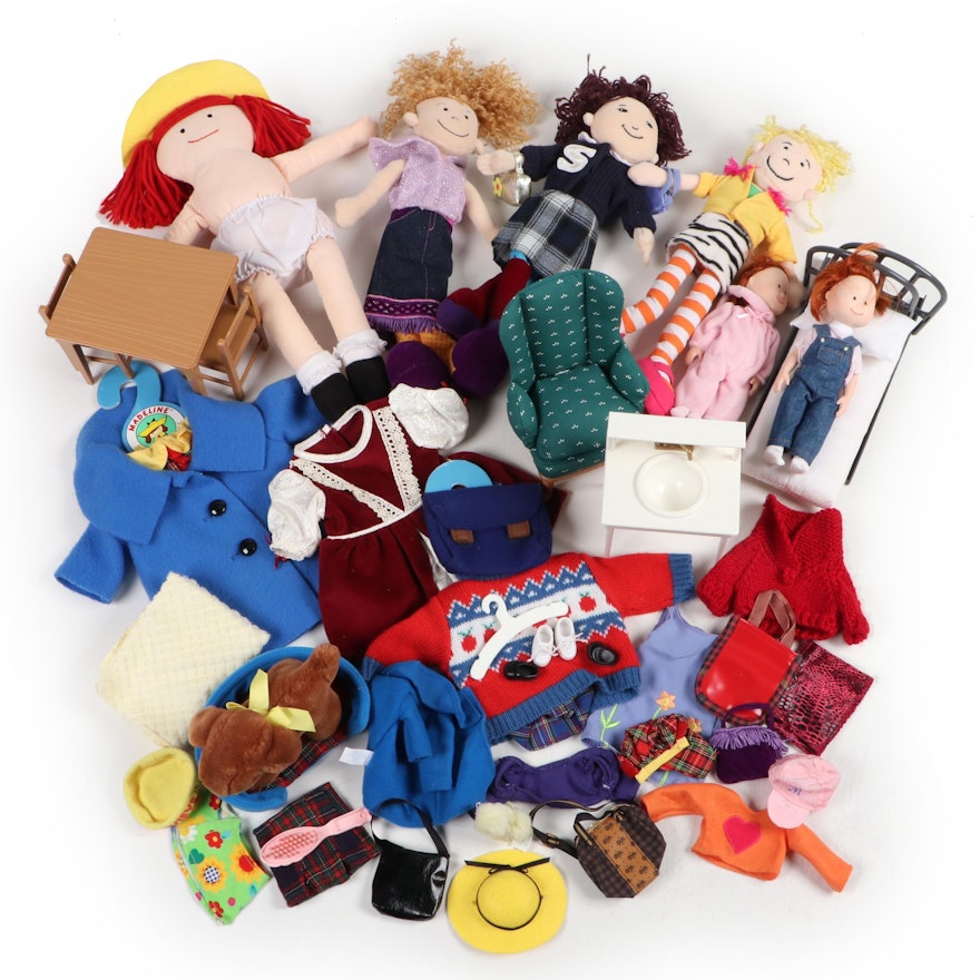Madeline Dolls and Clothes with Groovy Girls Dolls and Eden Furniture