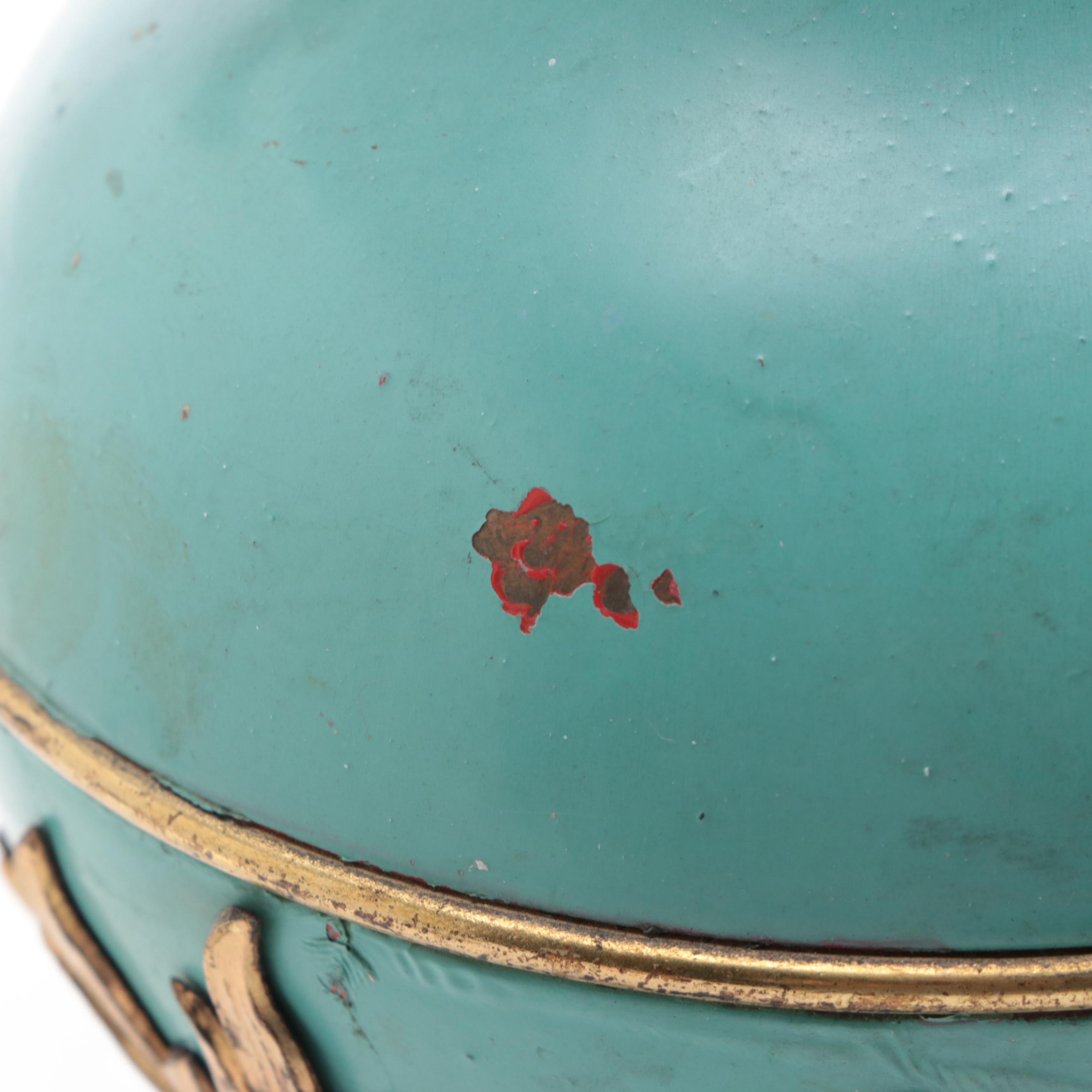 Victorian Painted Metal Ormolu Mounted Mantel Ewer, Early 20th Century