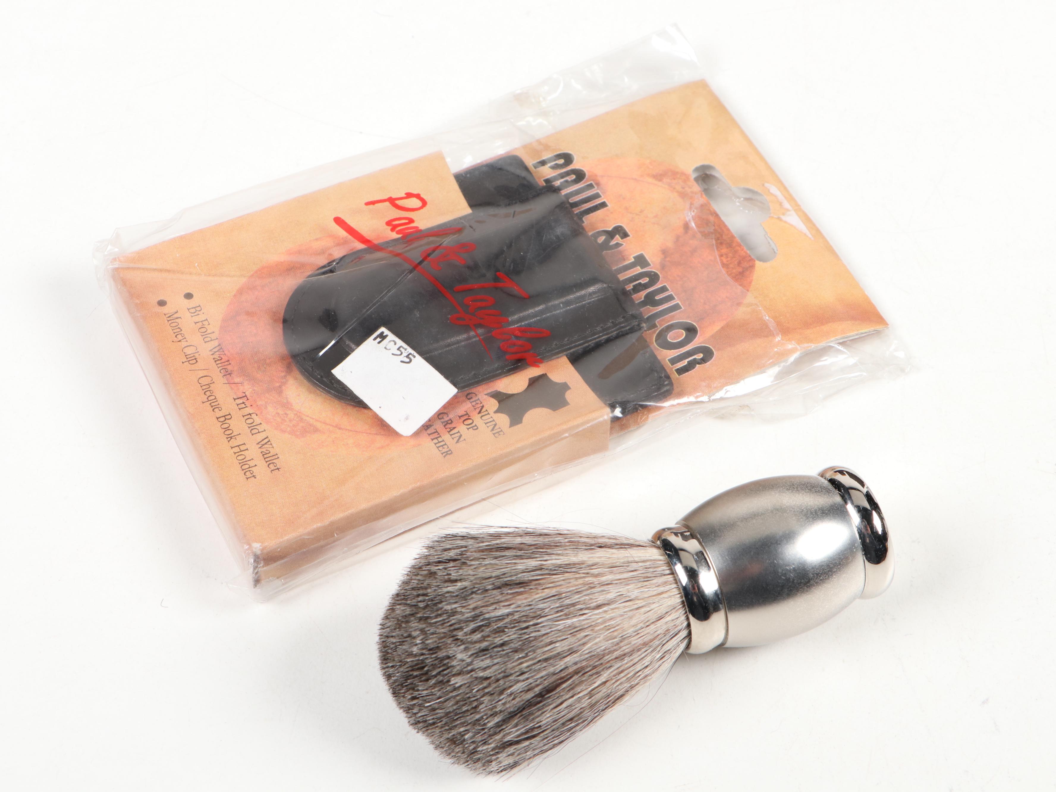 Brushed Stainless Steel Hip Flask Set with Cufflinks, Cigar Boxes, and More