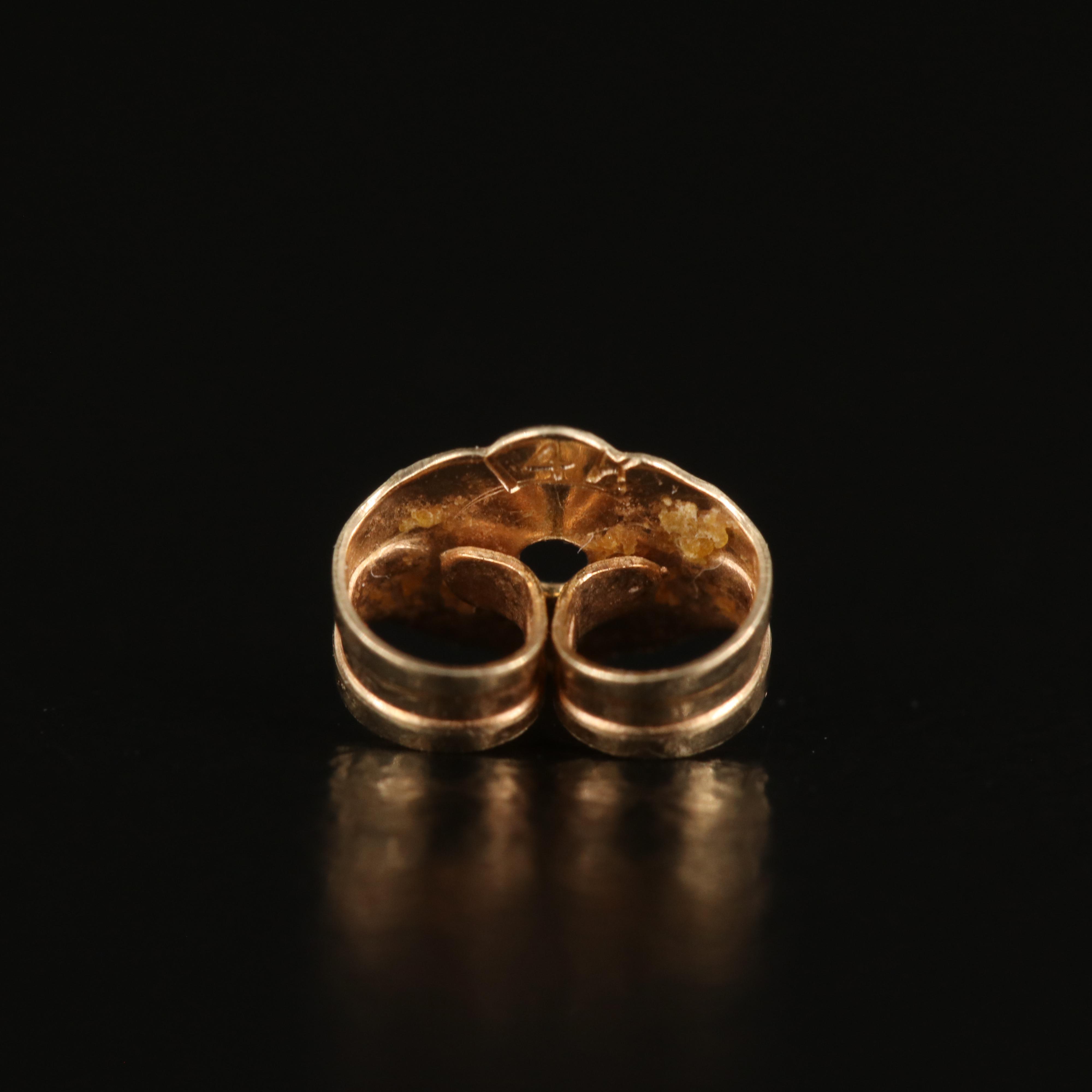 10K Sapphire and Diamond Earrings