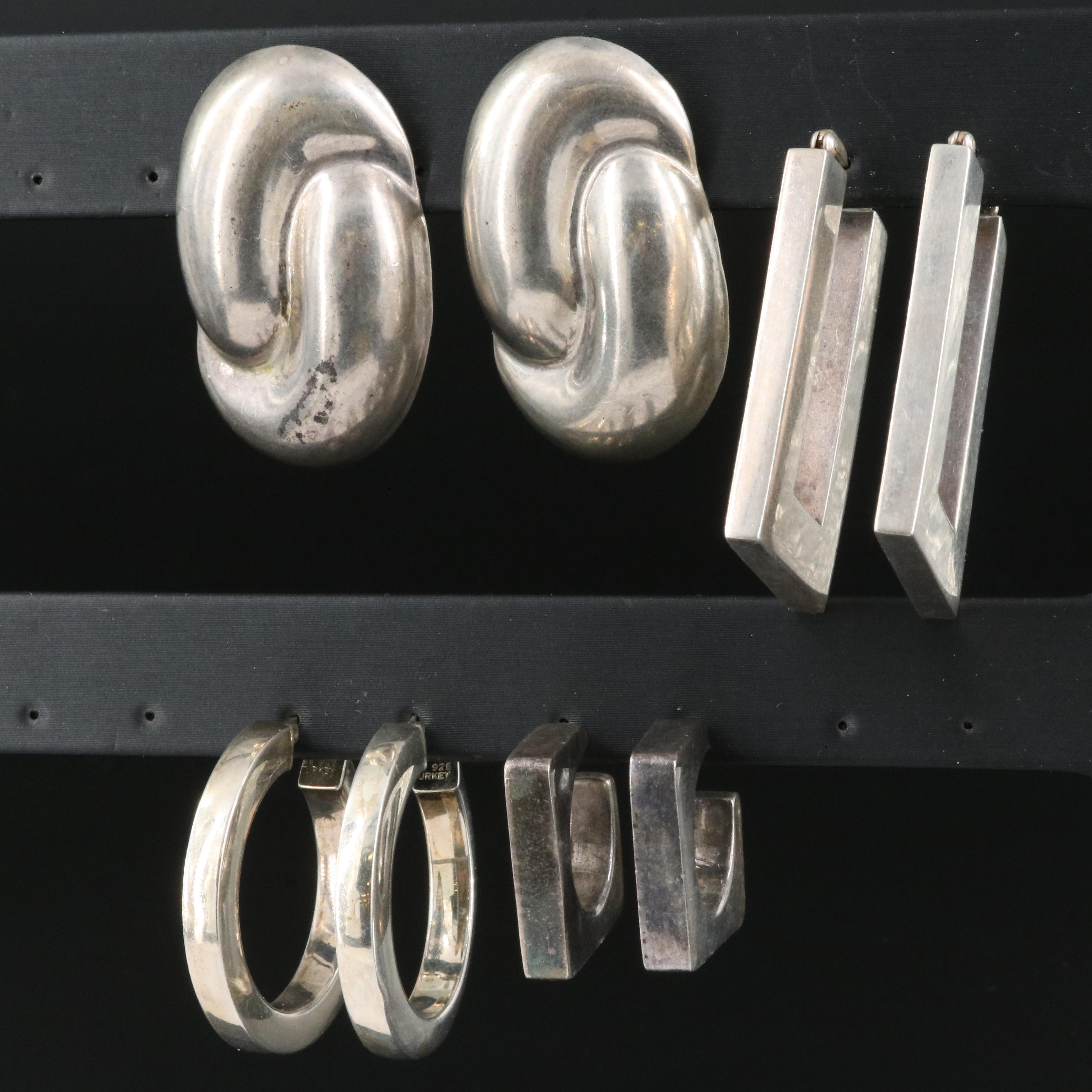 Sterling Earrings Including Mexican