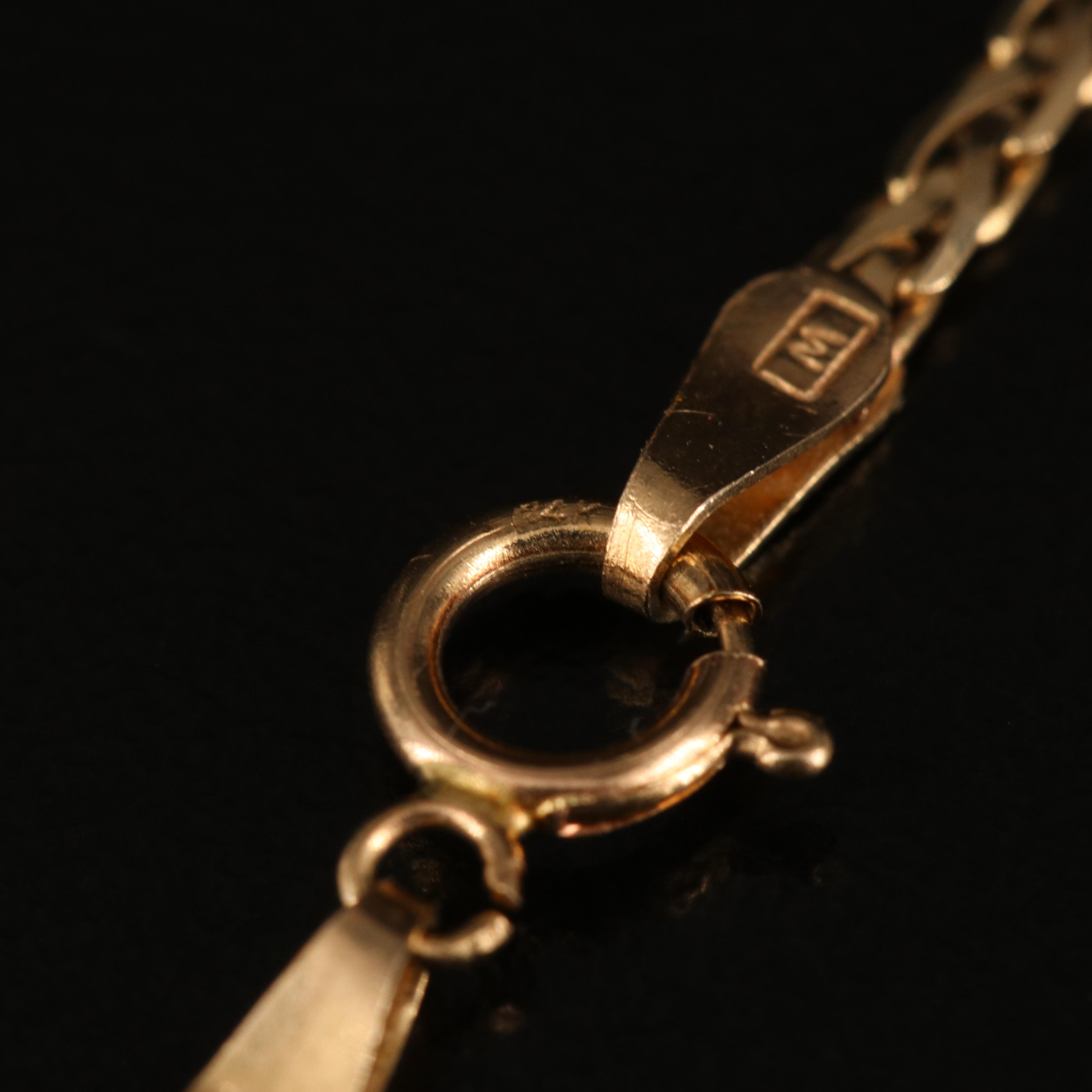 Italian 14K Wheat Chain Necklace