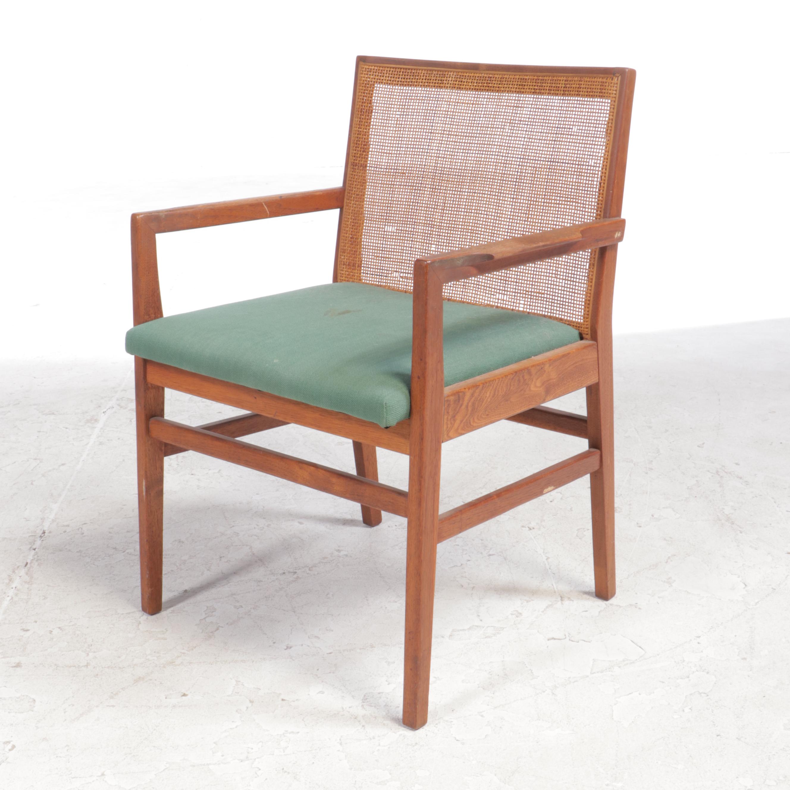 Nine-Piece Mid Century Modern Walnut Dining Set