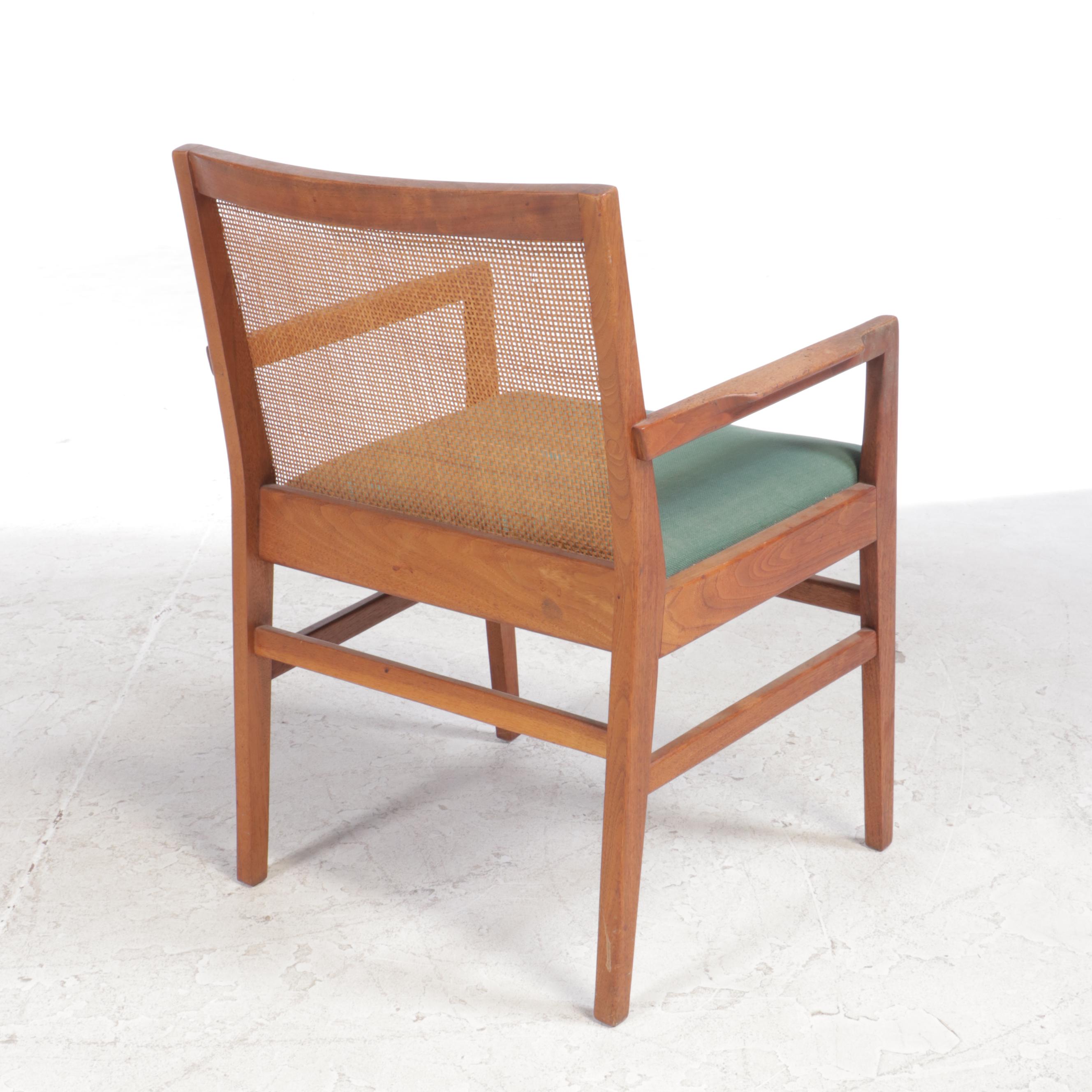 Nine-Piece Mid Century Modern Walnut Dining Set