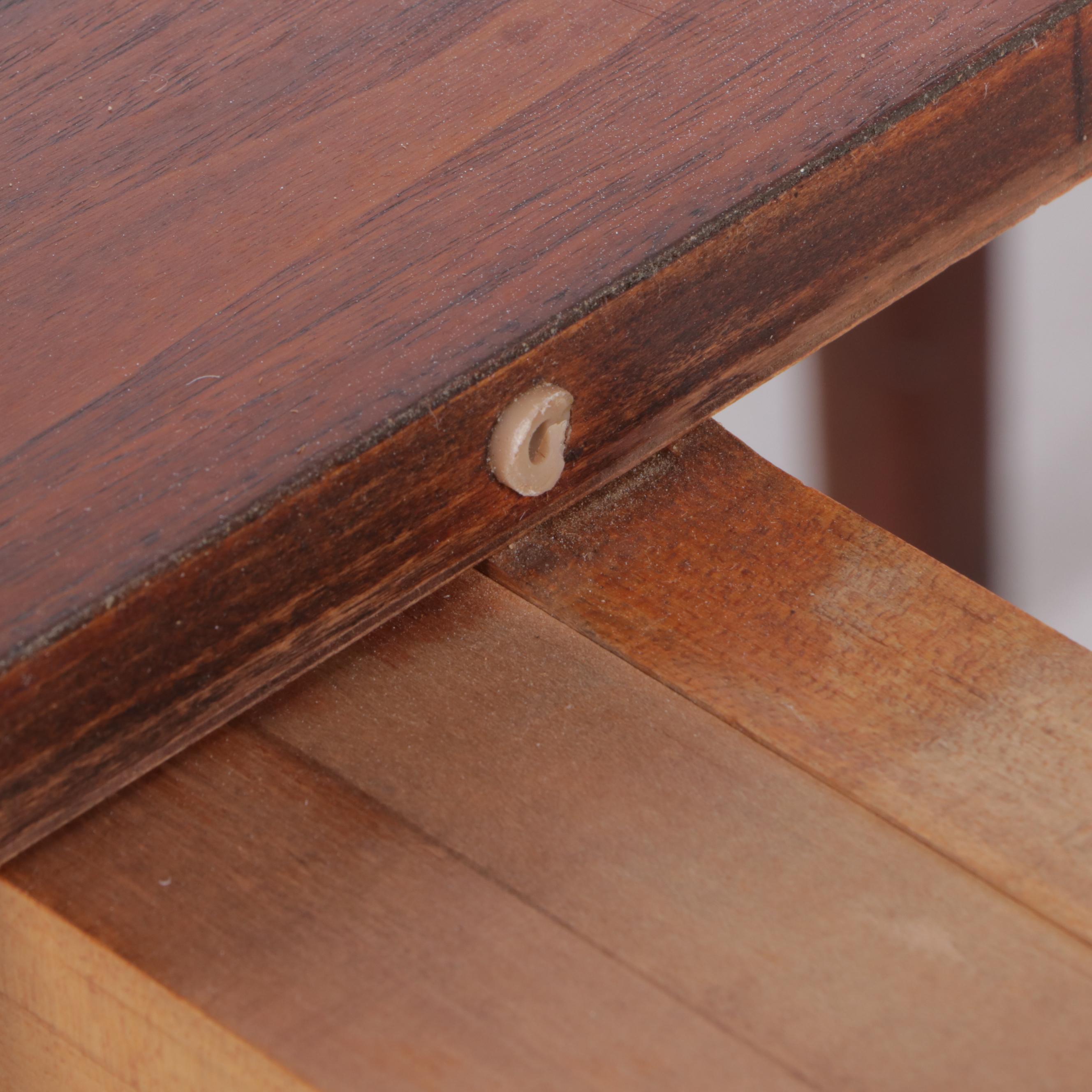 Nine-Piece Mid Century Modern Walnut Dining Set