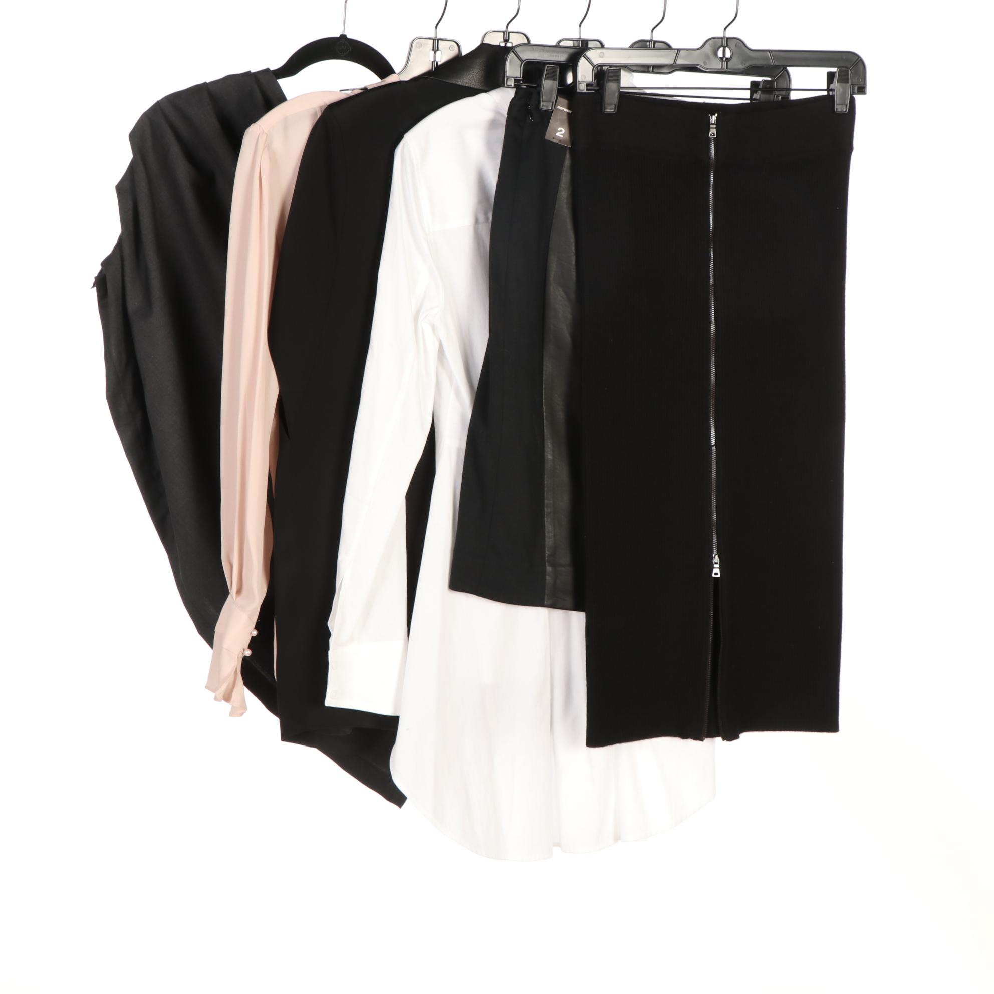 Ann Taylor and The Limited Skirts, BCBG and Parker Shirts, with Other Cape Wraps