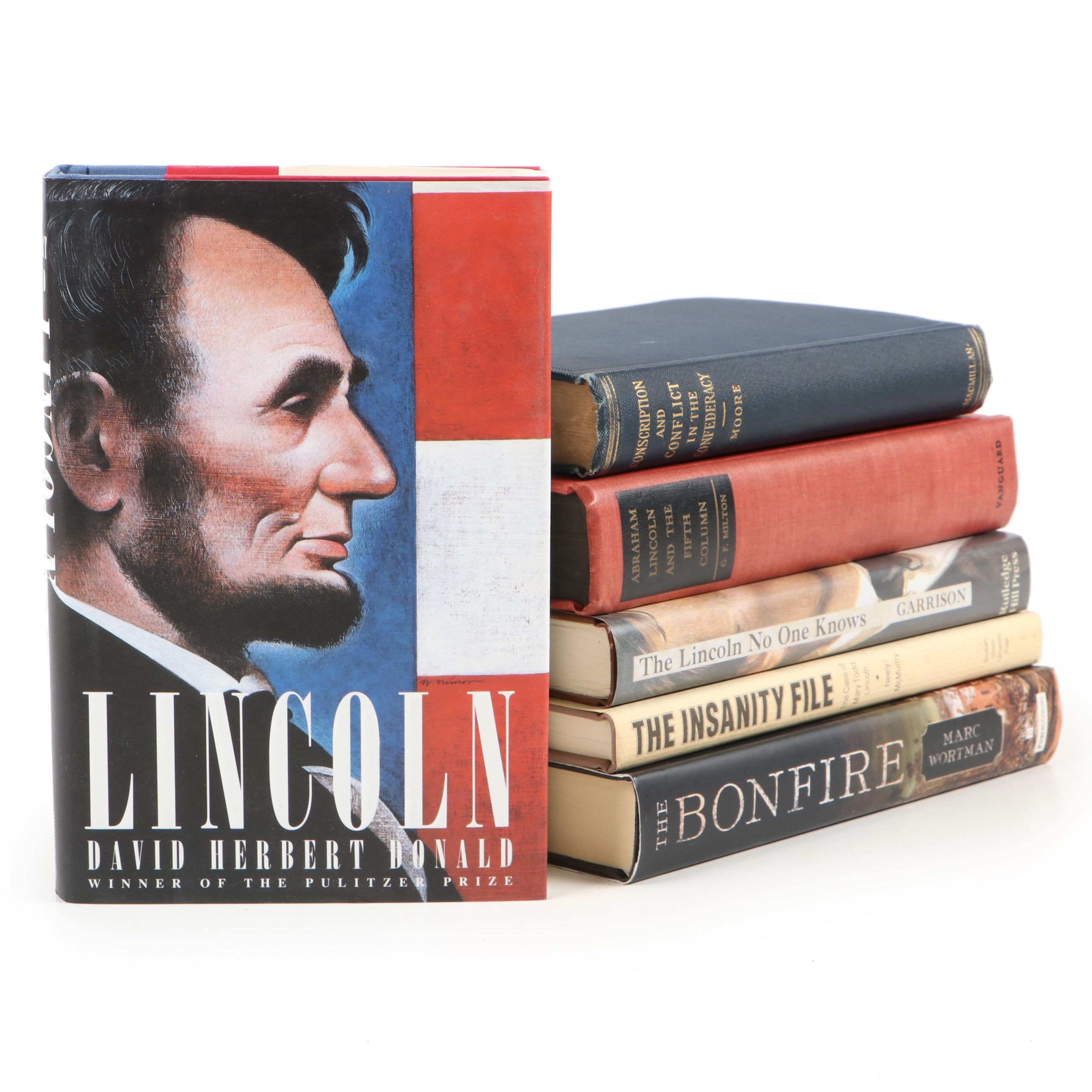 First Edition "The Bonfire" by Marc Wortman and More Civil War History Books