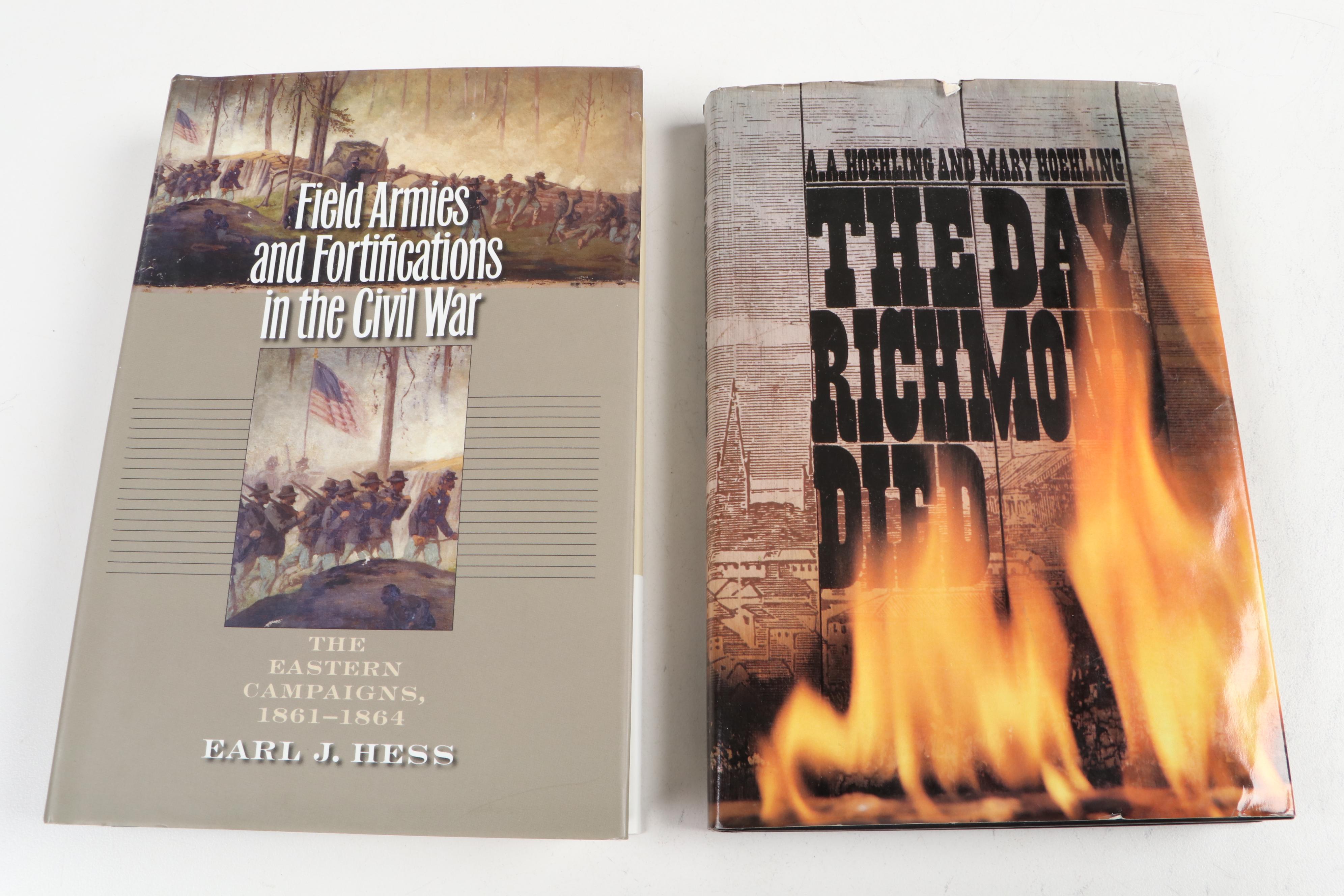 "Touched By Fire" Volumes 1 and 2 by William C. Davis and Other Civil War Books