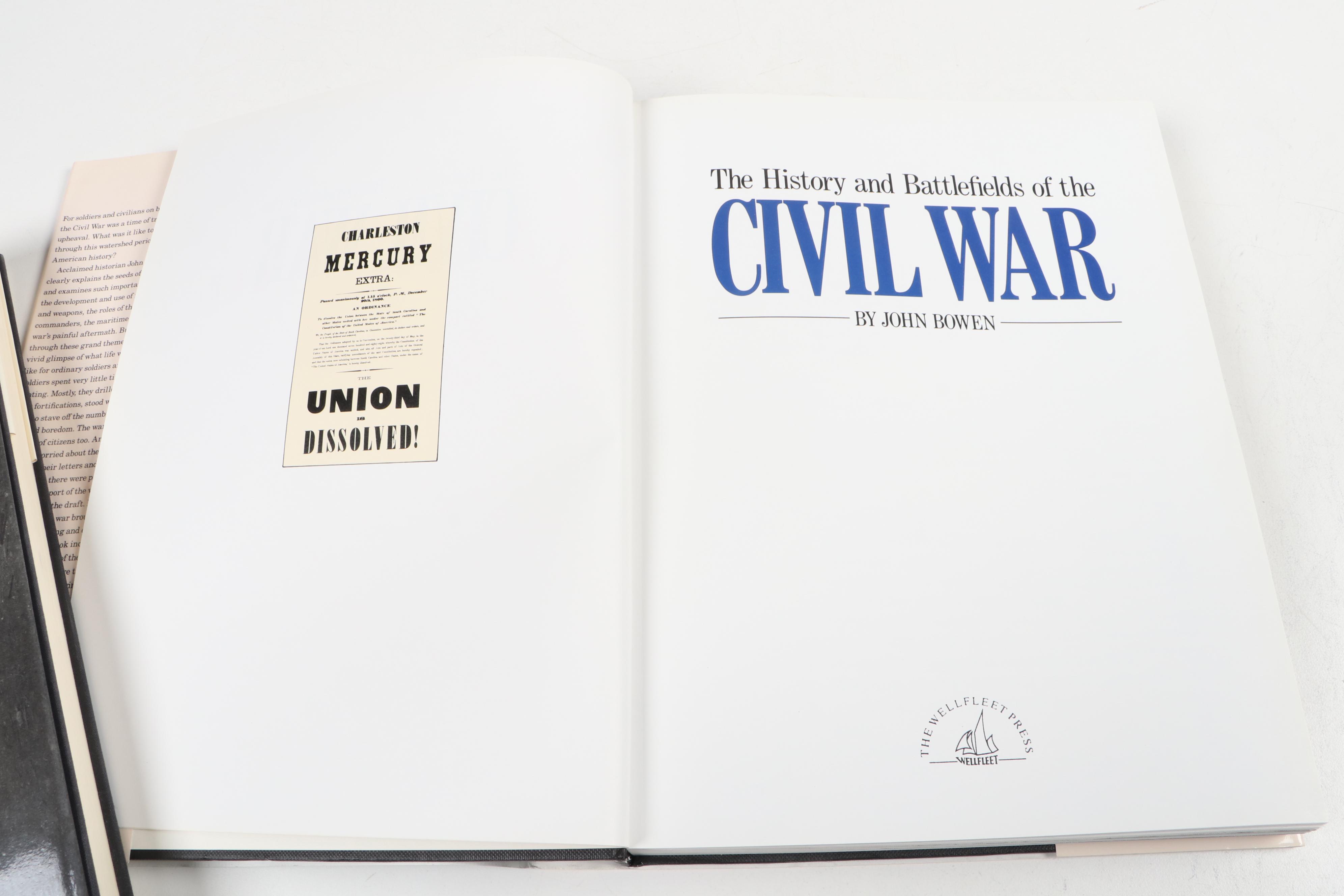 "Touched By Fire" Volumes 1 and 2 by William C. Davis and Other Civil War Books