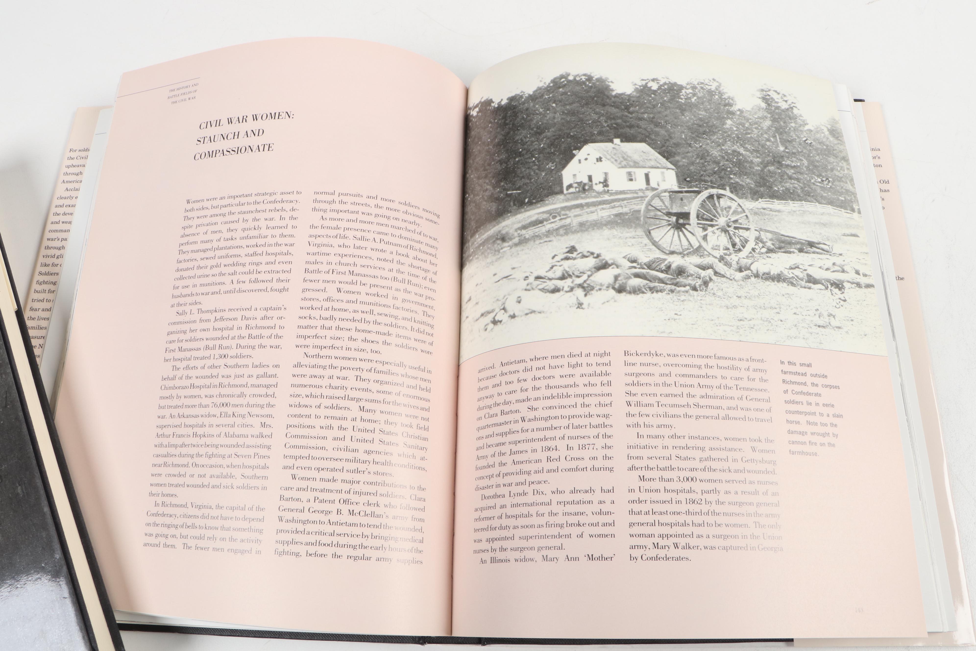 "Touched By Fire" Volumes 1 and 2 by William C. Davis and Other Civil War Books