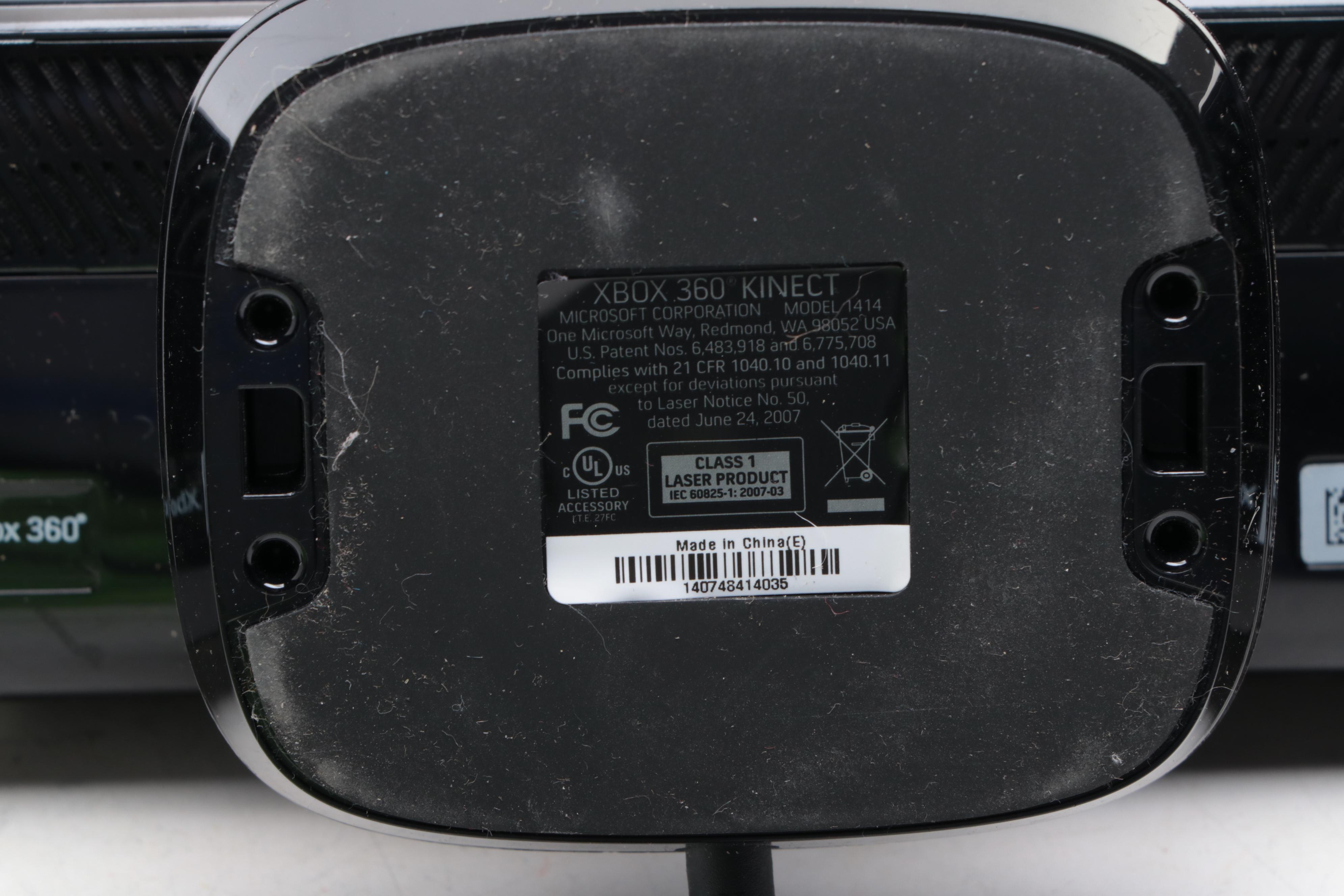 Microsoft XBOX 360 Video Game Console with Red Camo Controller and Kinect