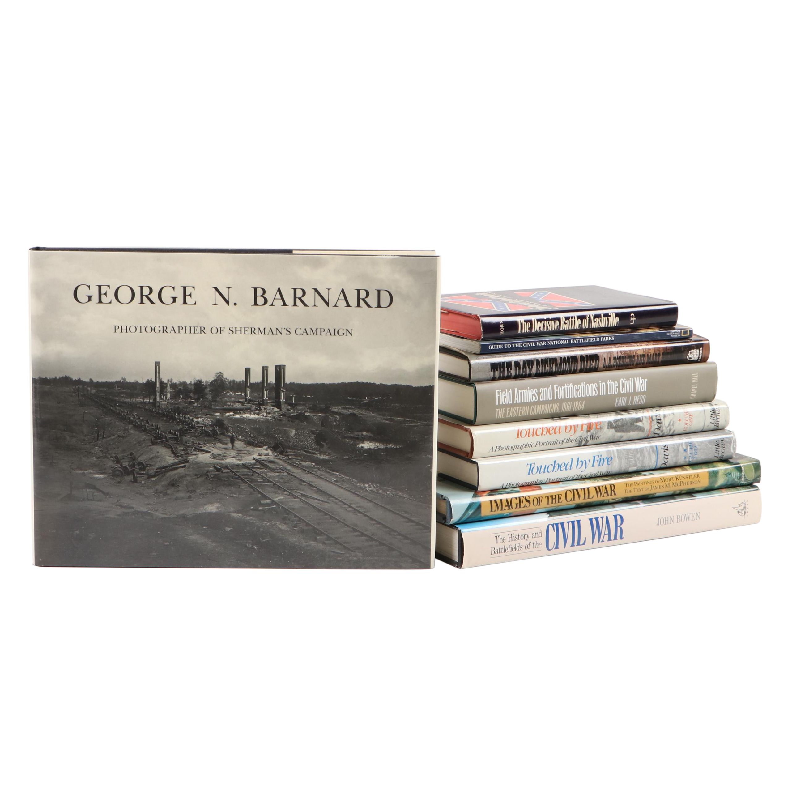 "Touched By Fire" Volumes 1 and 2 by William C. Davis and Other Civil War Books