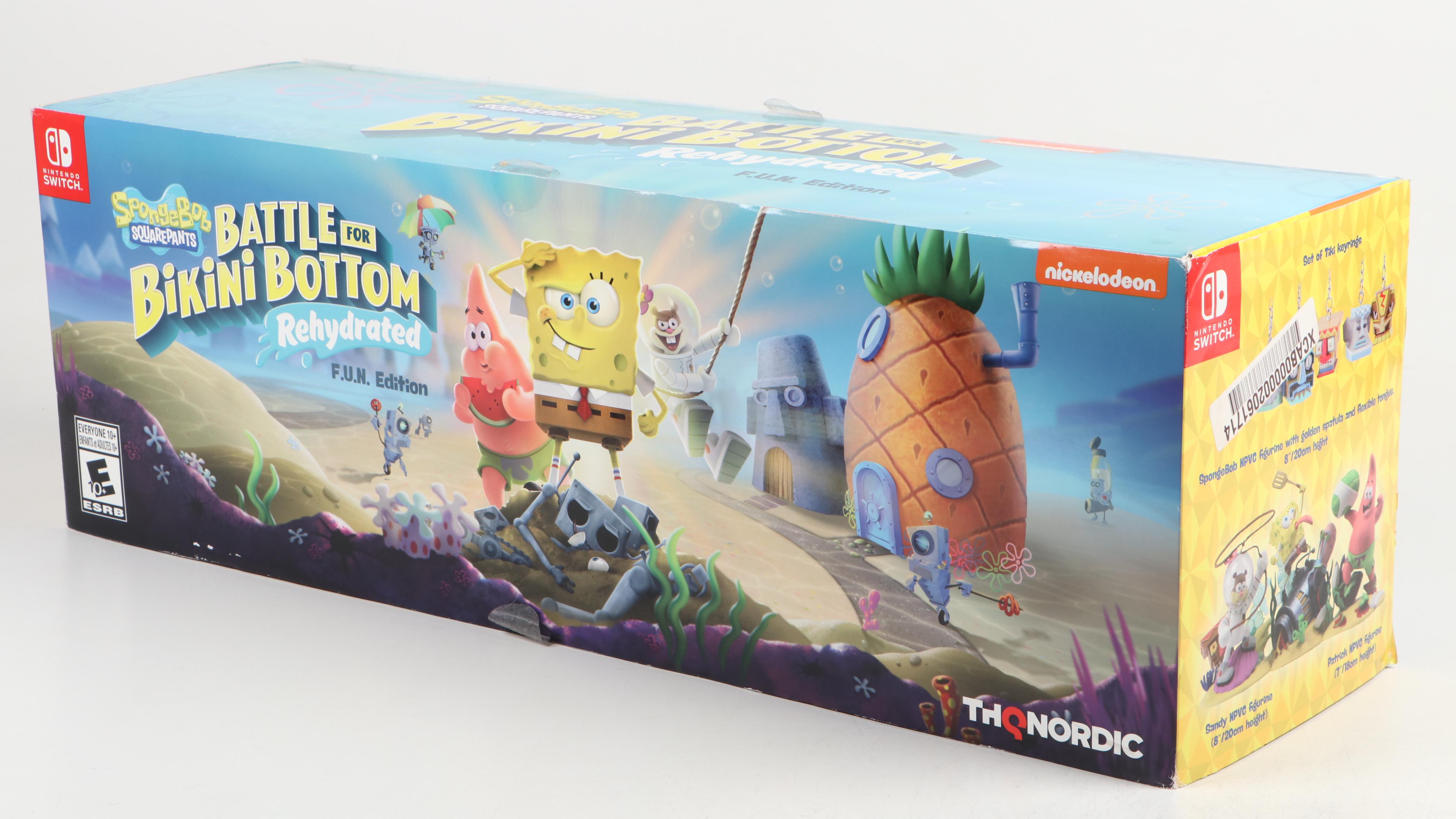 Nintendo Switch Game Consile with SpongeBob SquarePants F. U. N. Edition Set