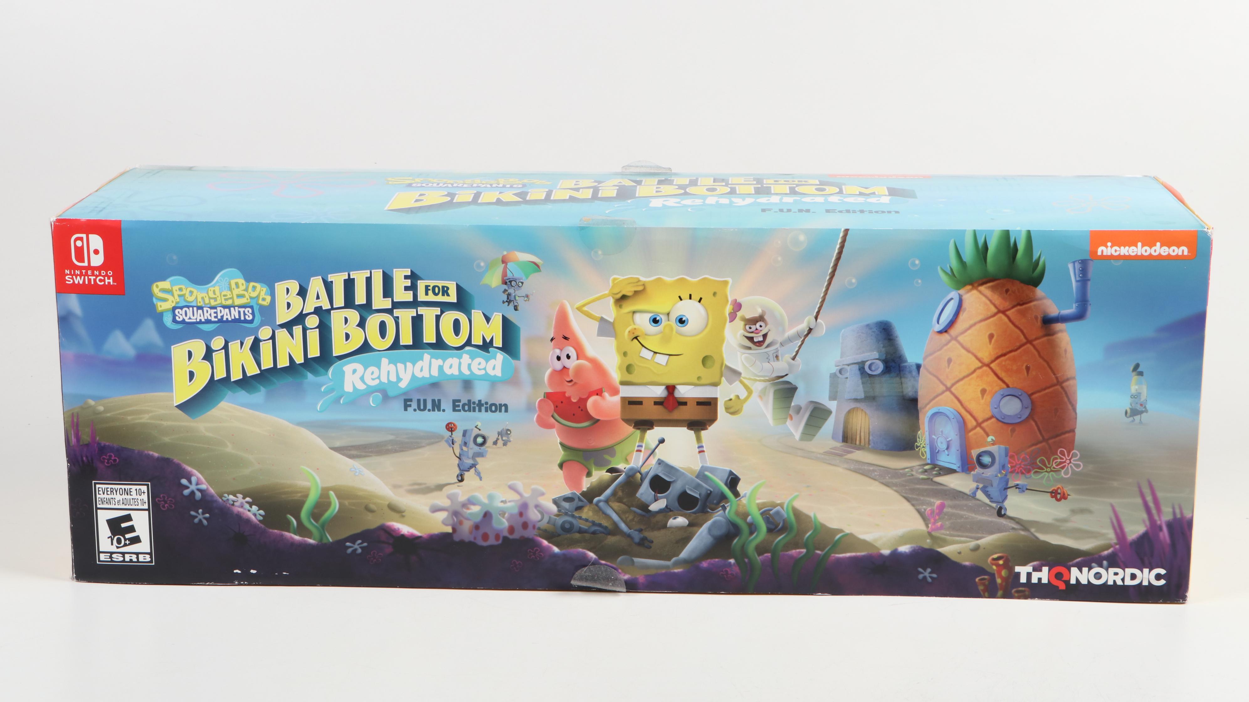 Nintendo Switch Game Consile with SpongeBob SquarePants F. U. N. Edition Set
