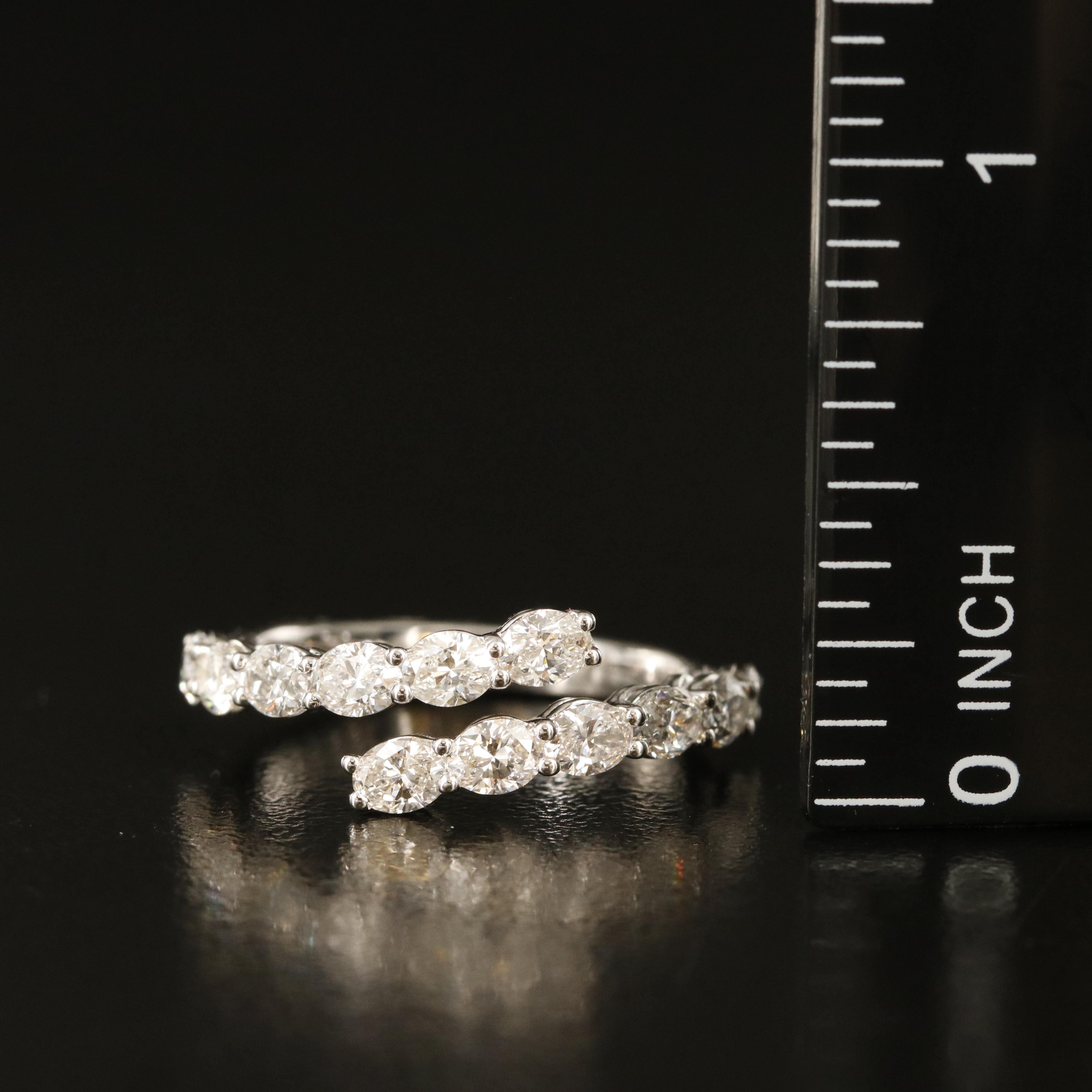 14K 1.75 CTW Diamond Bypass Ring