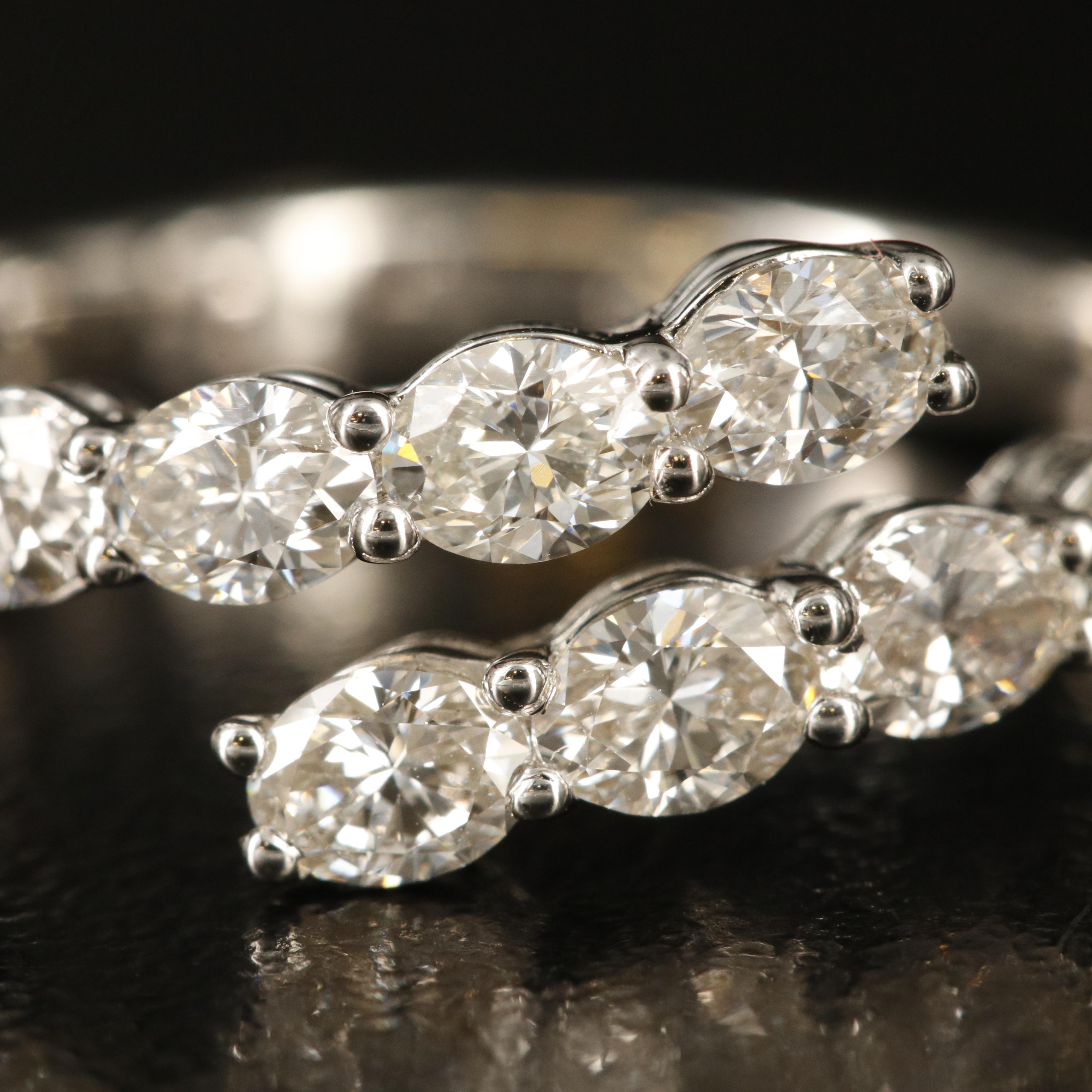 14K 1.75 CTW Diamond Bypass Ring