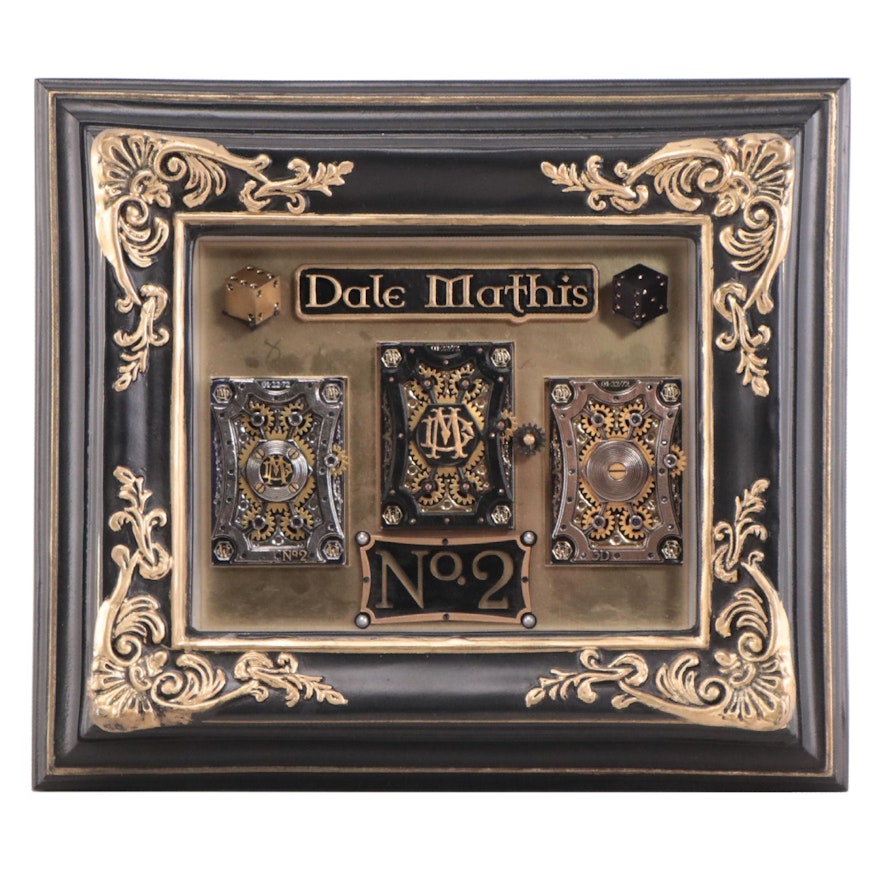 Dale Mathis Mechanized Playing Card Set in Frame
