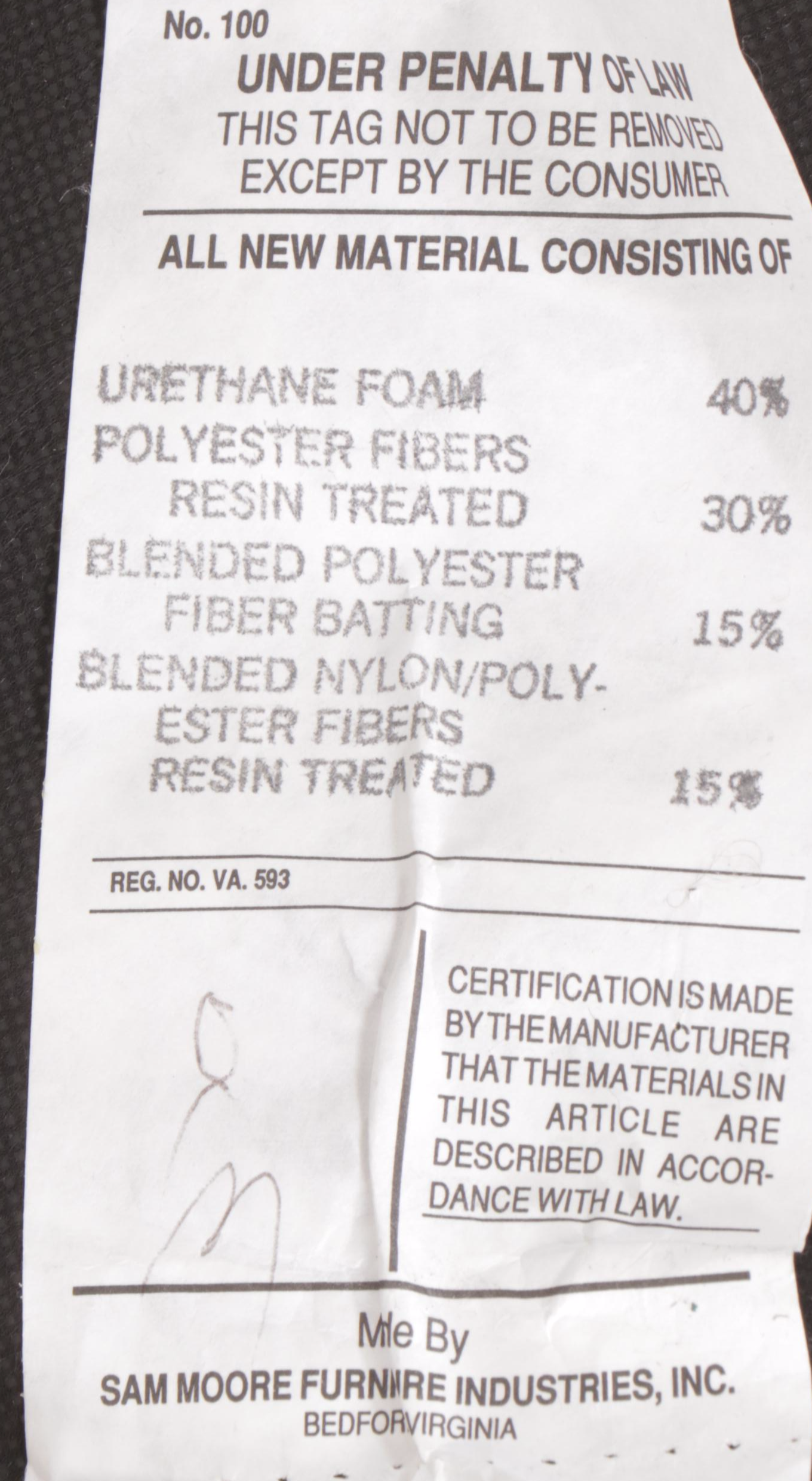 Sam Moore Furniture Floral-Upholstered and Buttoned-Down Left-Arm-Facing Chaise