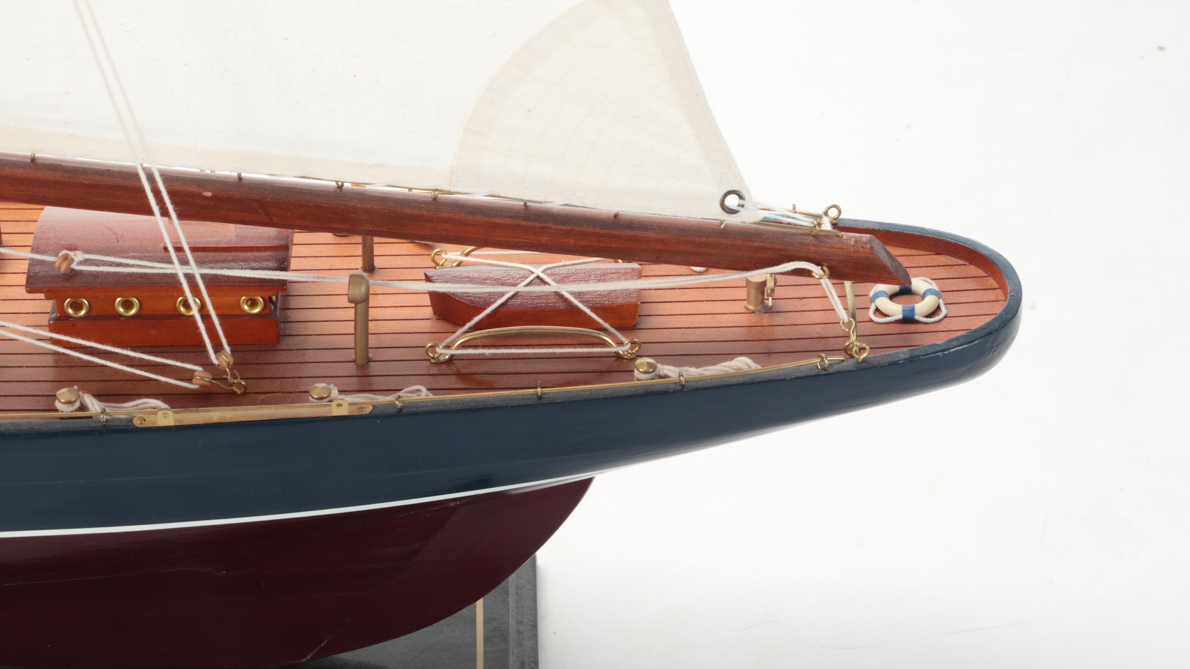Oversized Wooden Ranger Model Sailboat