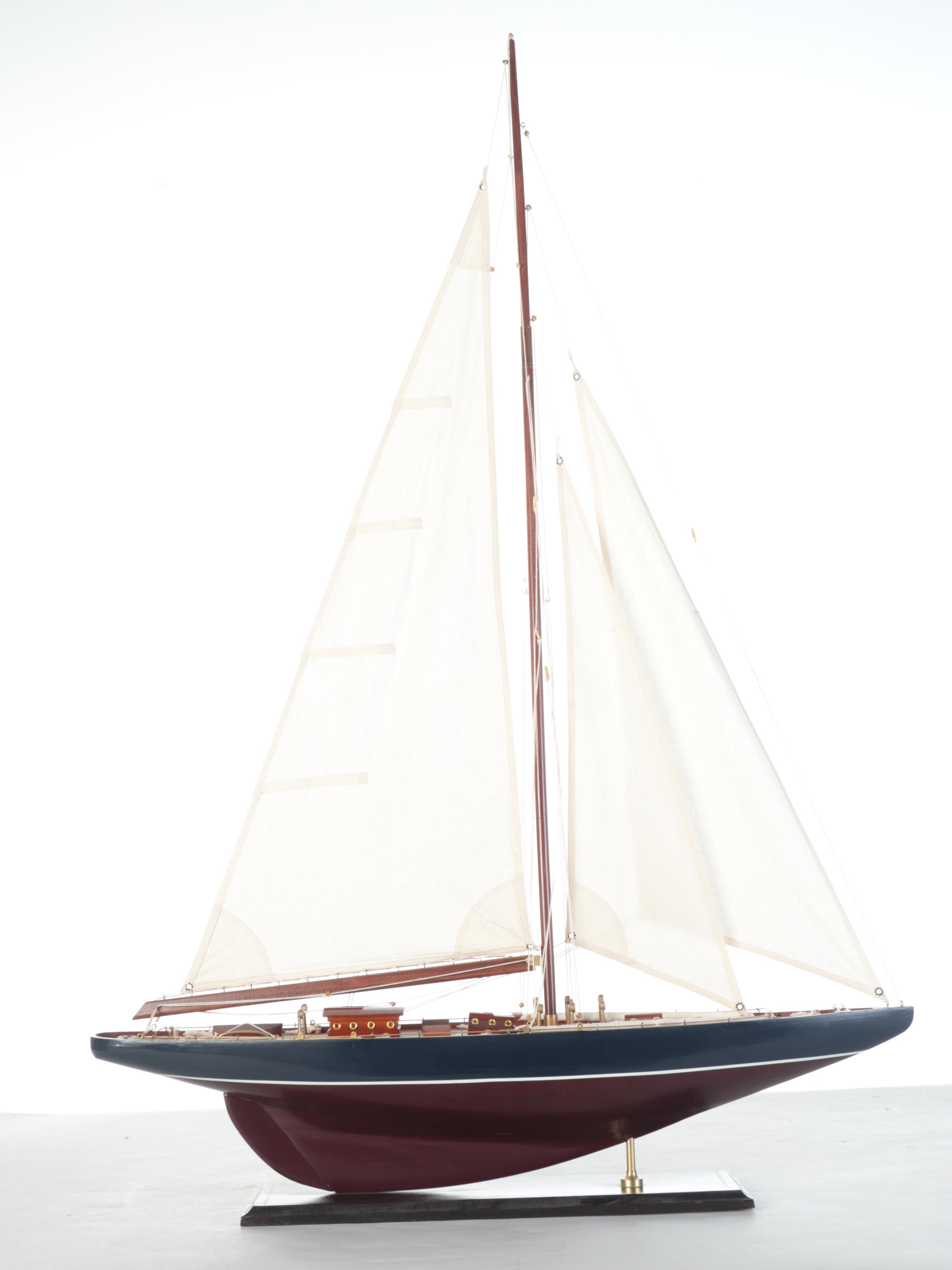 Oversized Wooden Ranger Model Sailboat