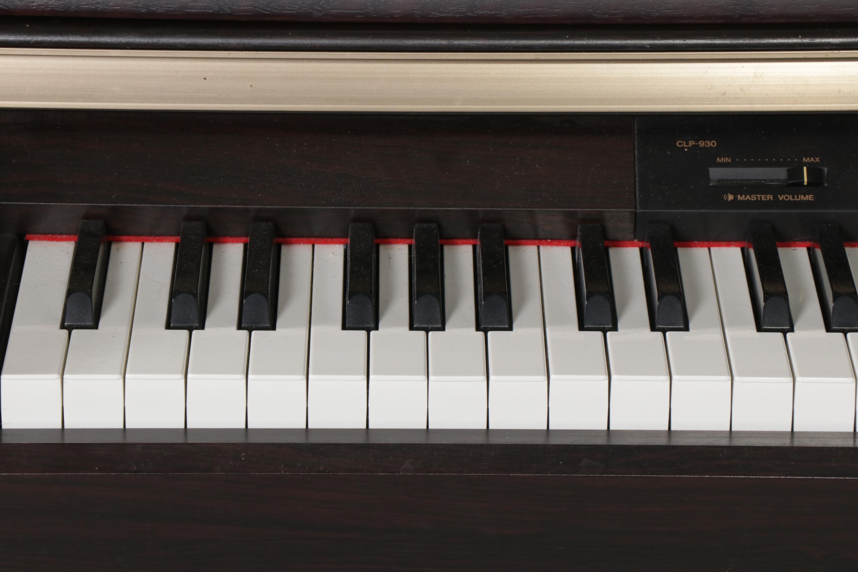 Yamaha Clavinova CLP-930 Digital Piano and Bench, 21st Century