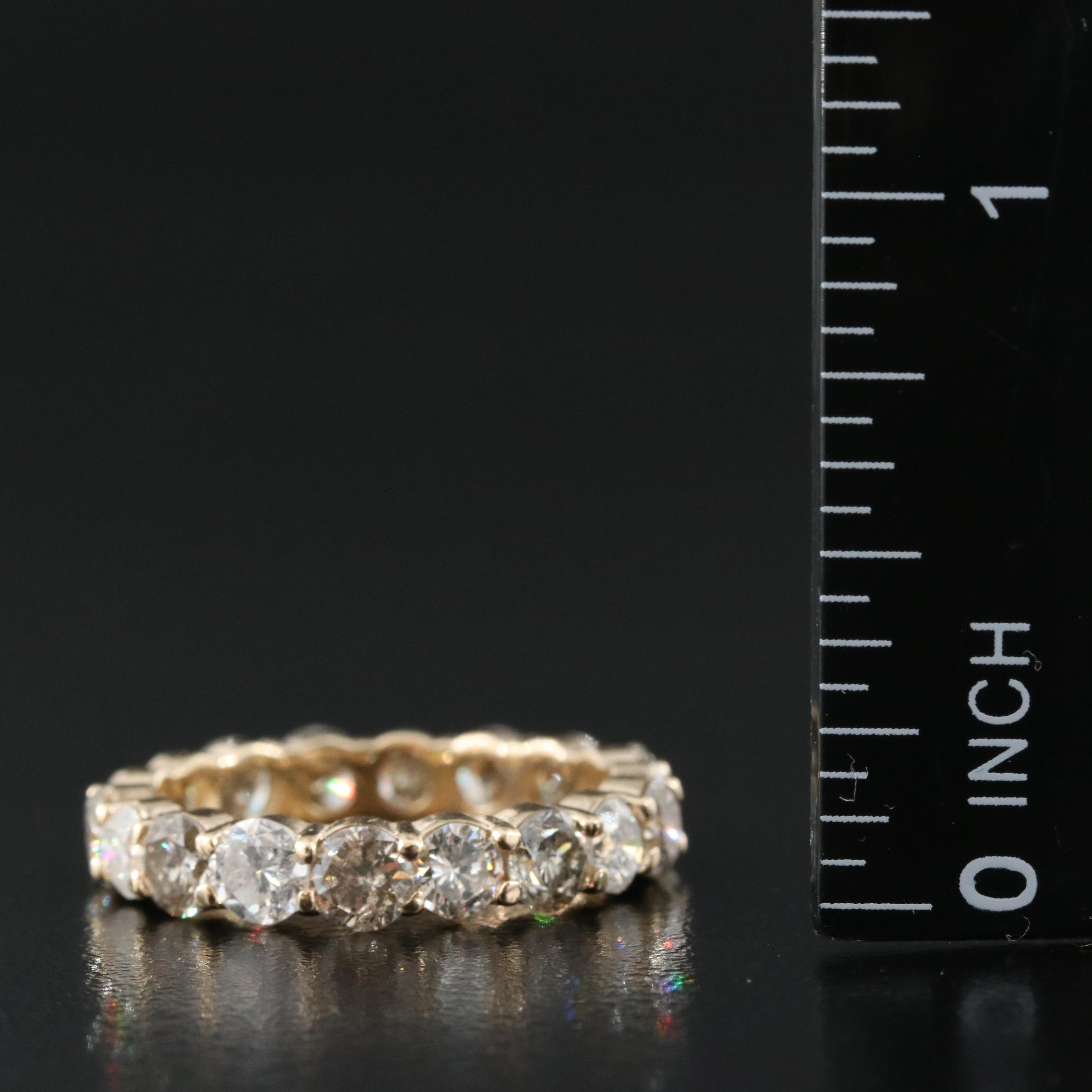 14K 3.42 CTW Diamond Eternity Band
