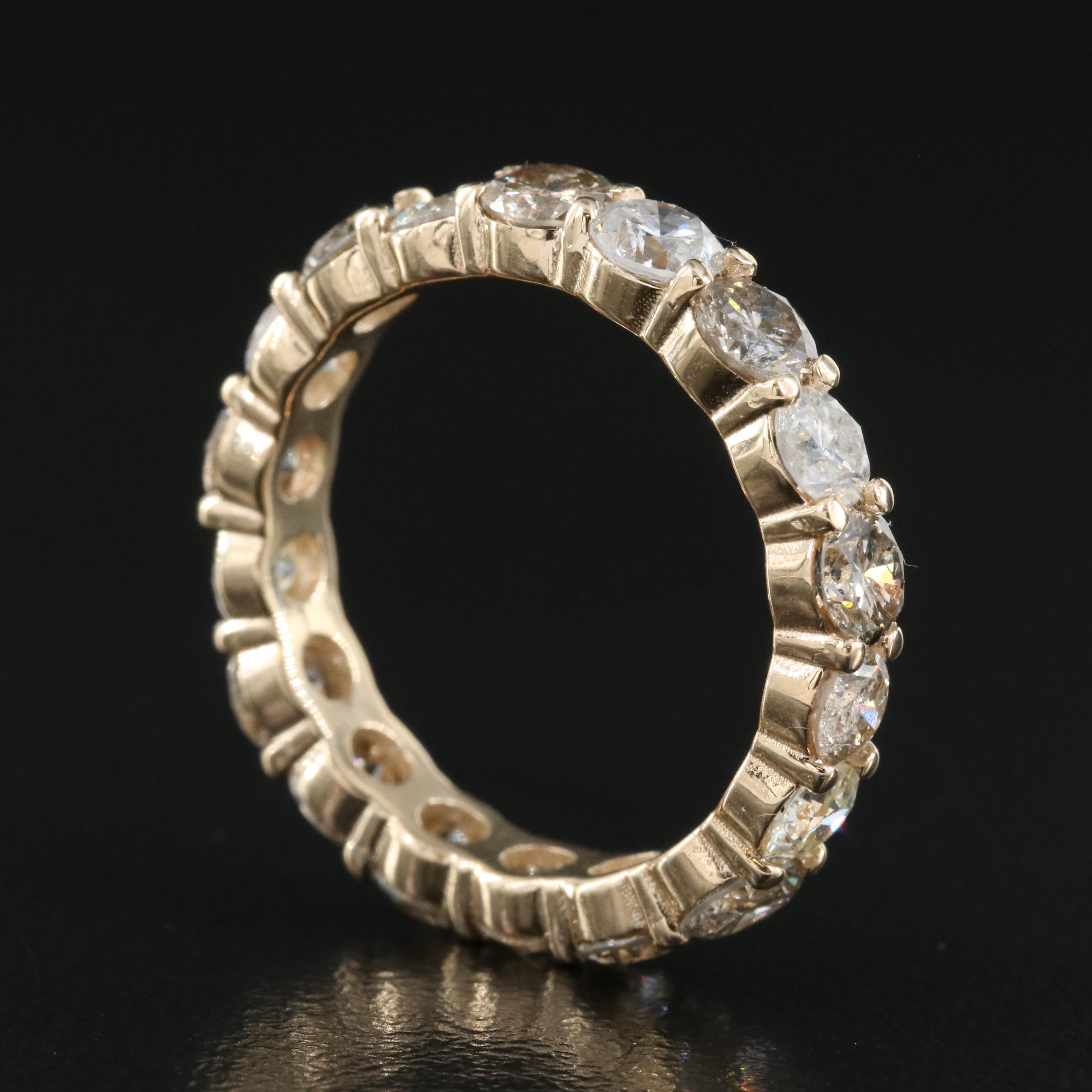 14K 3.42 CTW Diamond Eternity Band