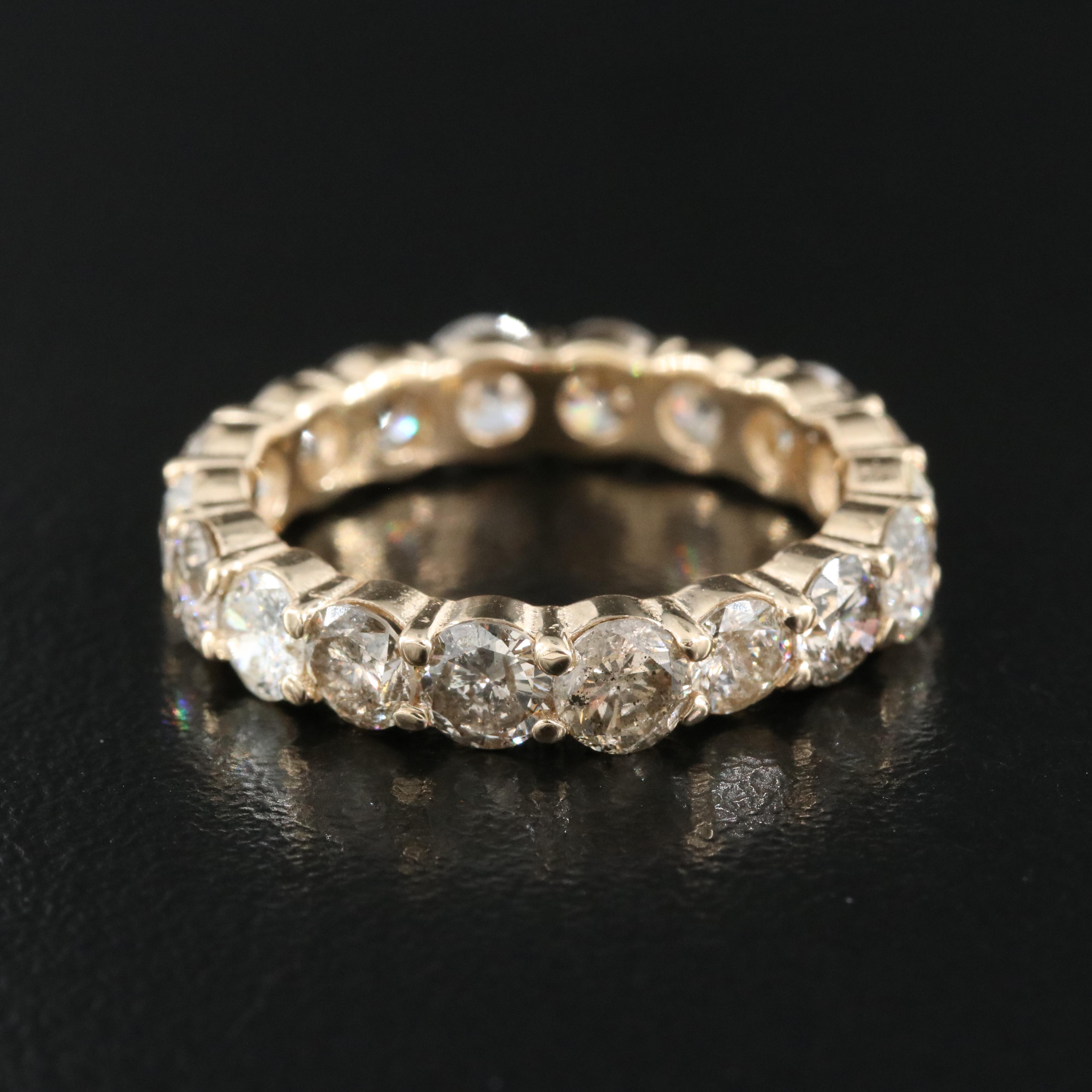 14K 3.42 CTW Diamond Eternity Band