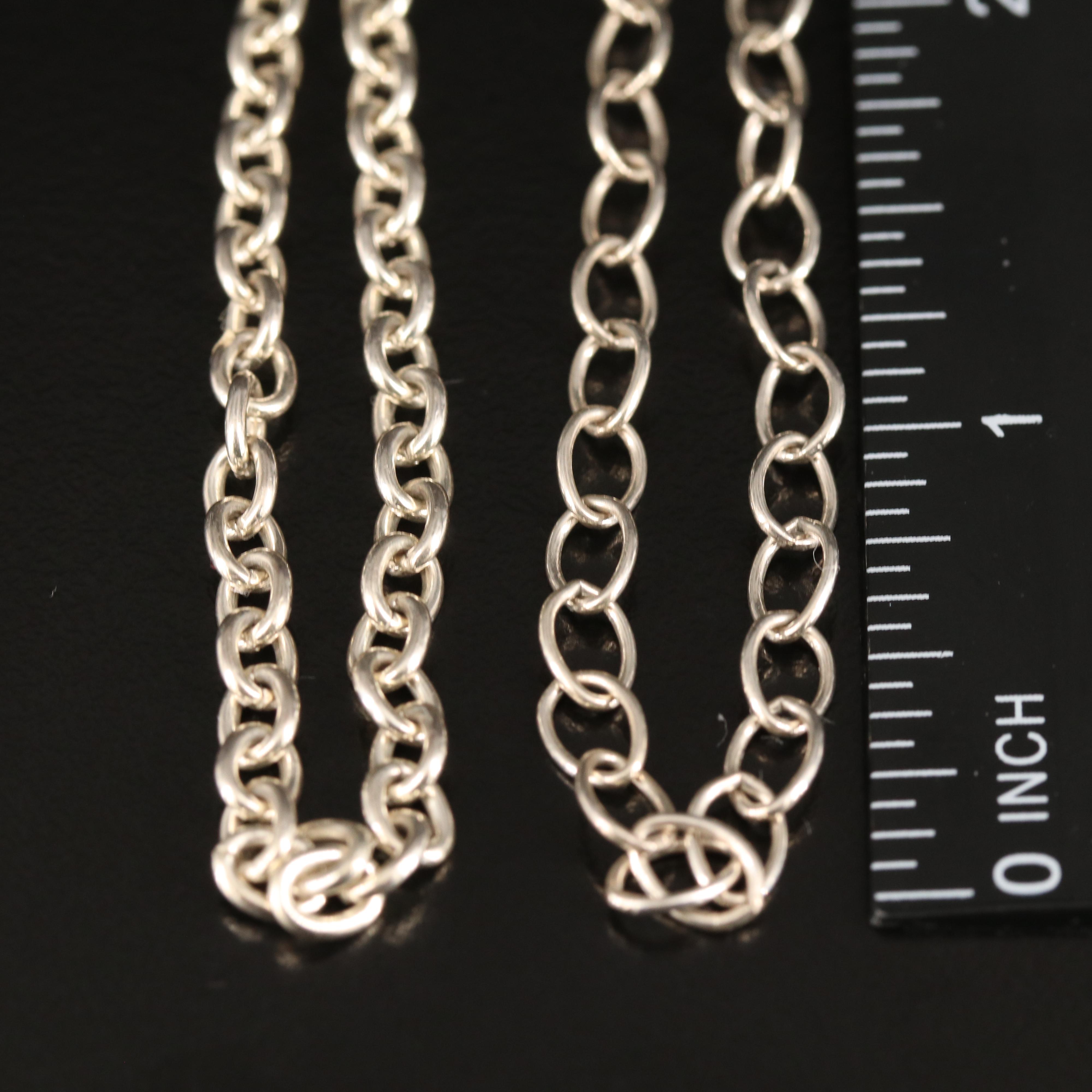 Sterling Cable Chain Necklaces