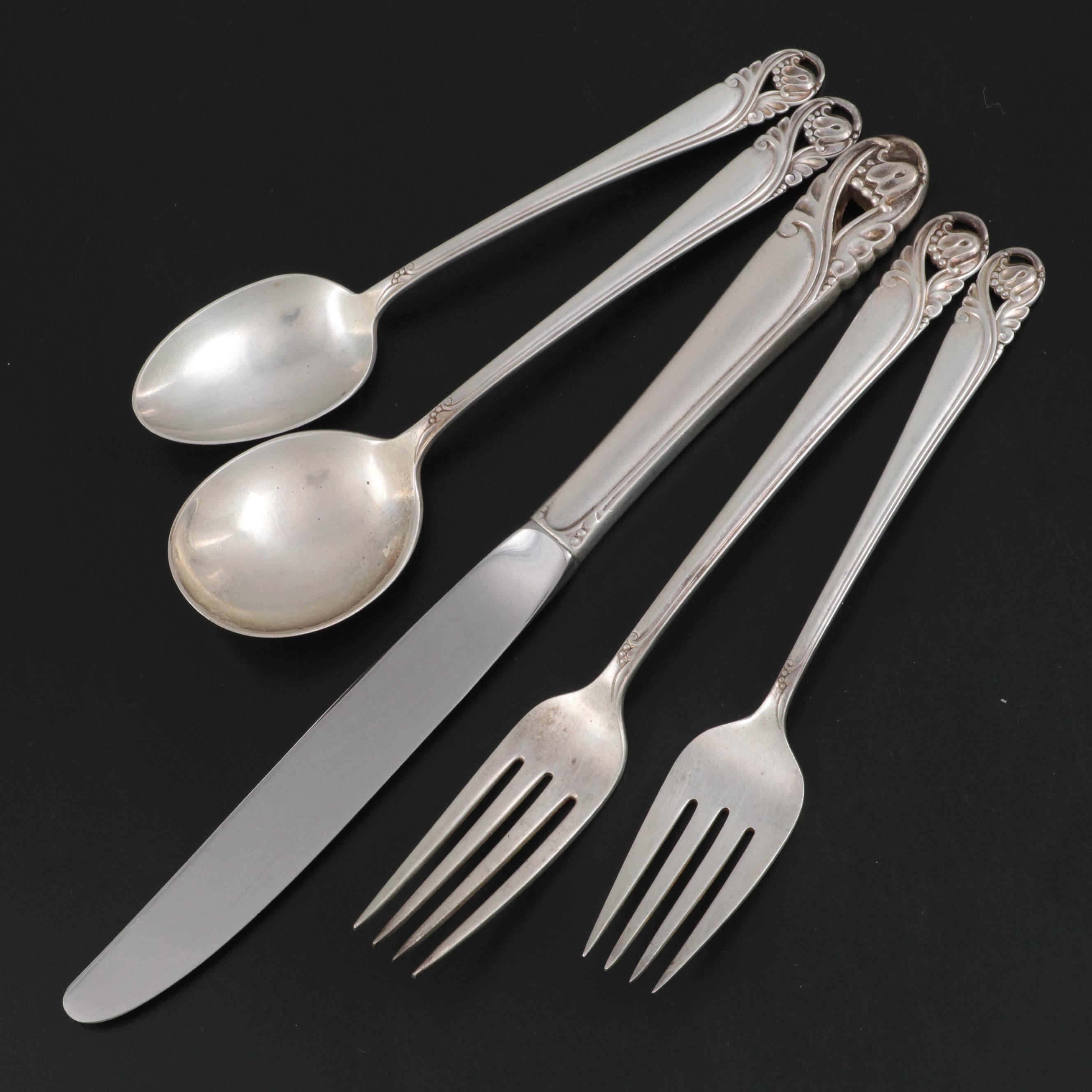 International Silver "Spring Glory" Sterling Silver Flatware, 1942-1996