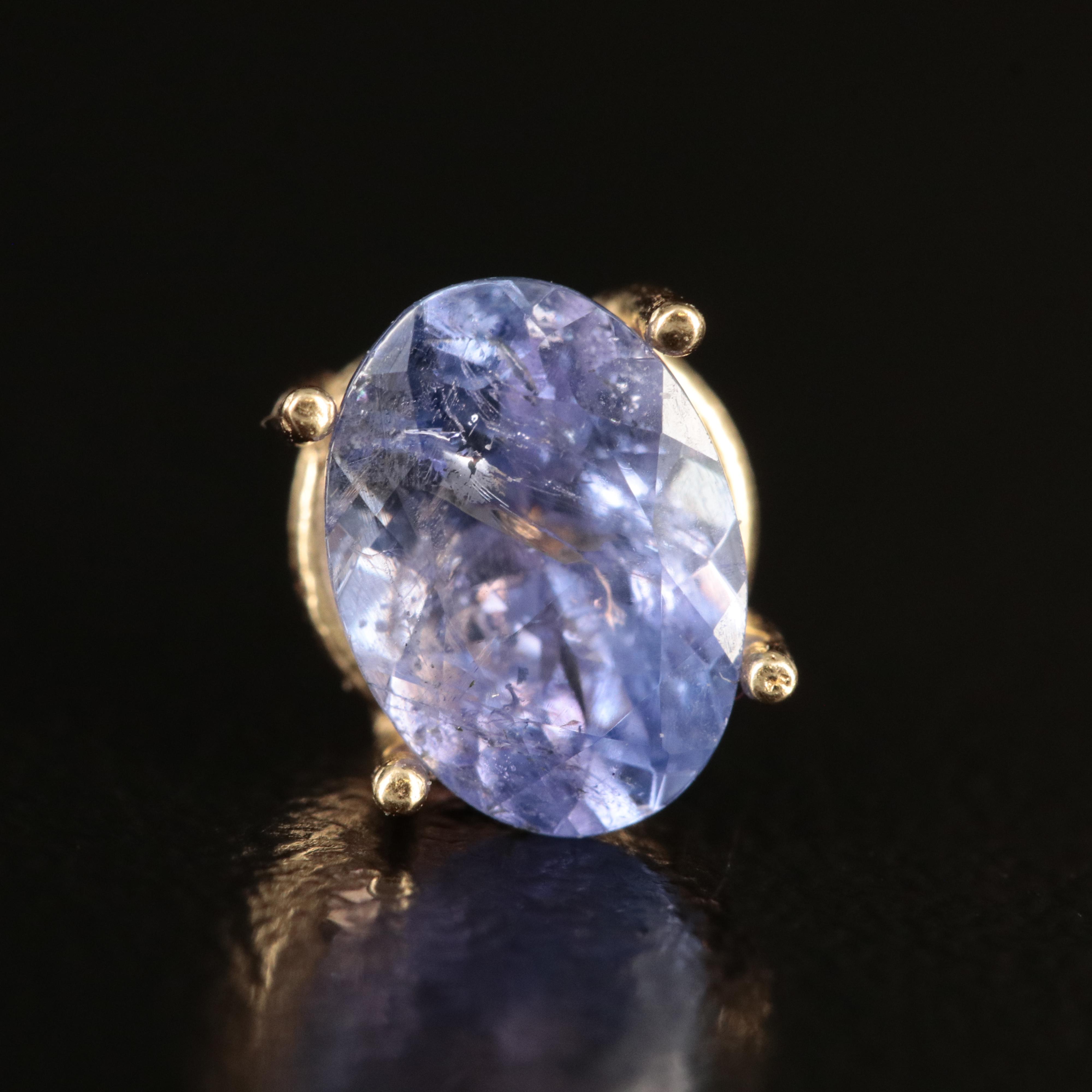 18K Tanzanite Stud Earrings