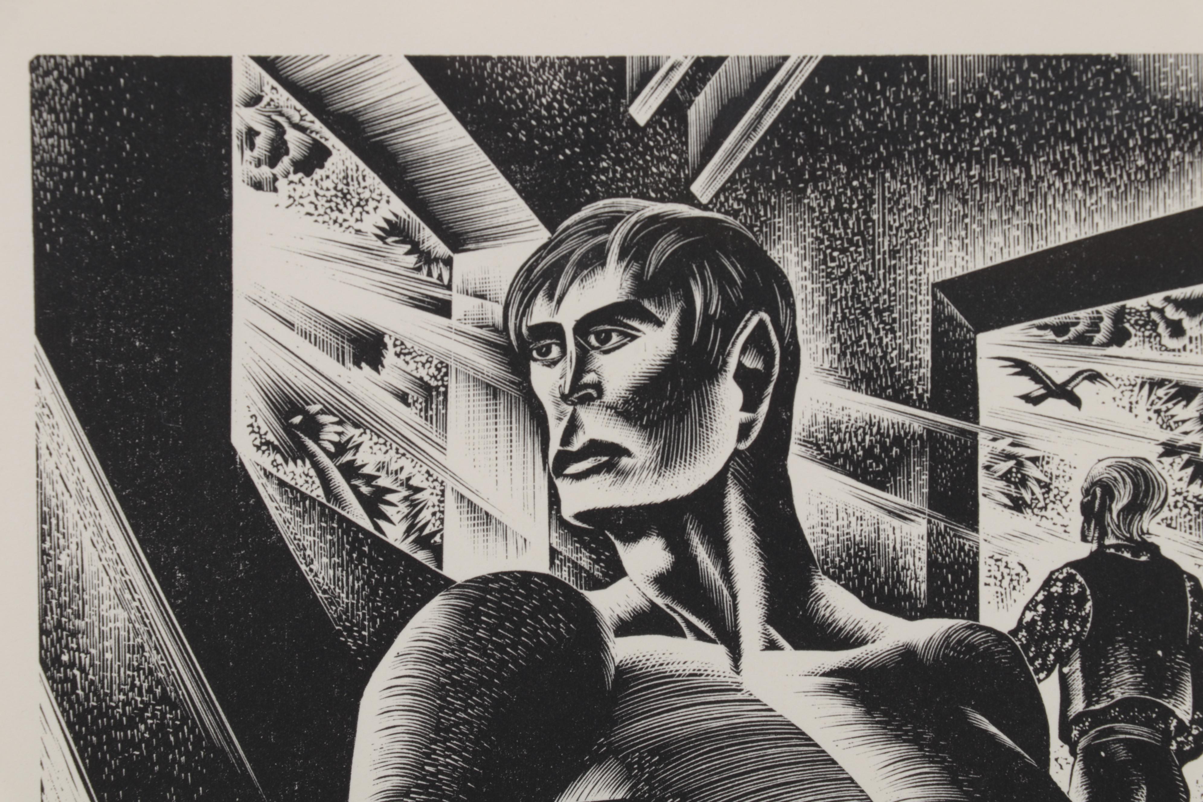 Lynd Ward Art Deco Woodcut From "Wild Pilgrimage," 1932