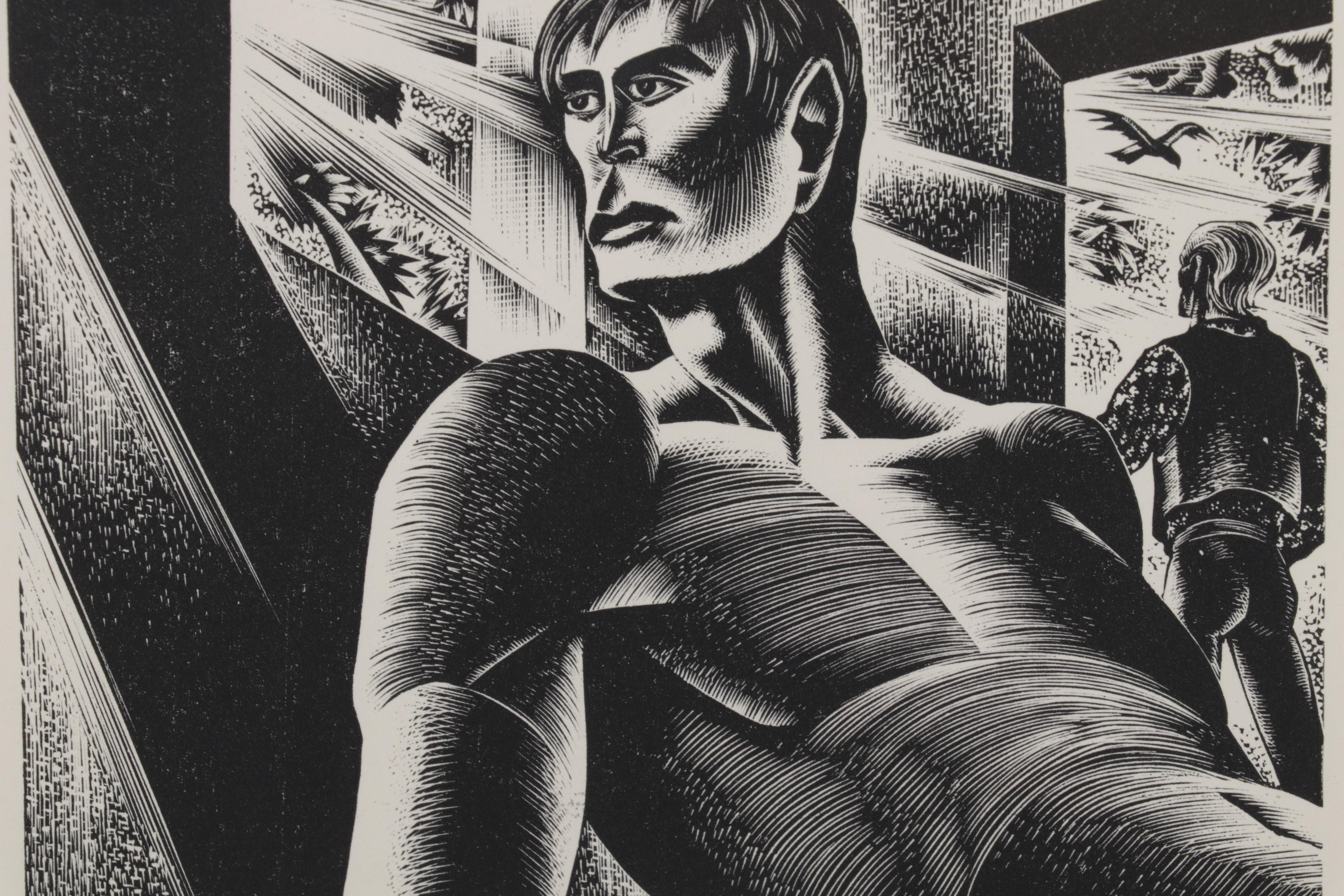 Lynd Ward Art Deco Woodcut From "Wild Pilgrimage," 1932