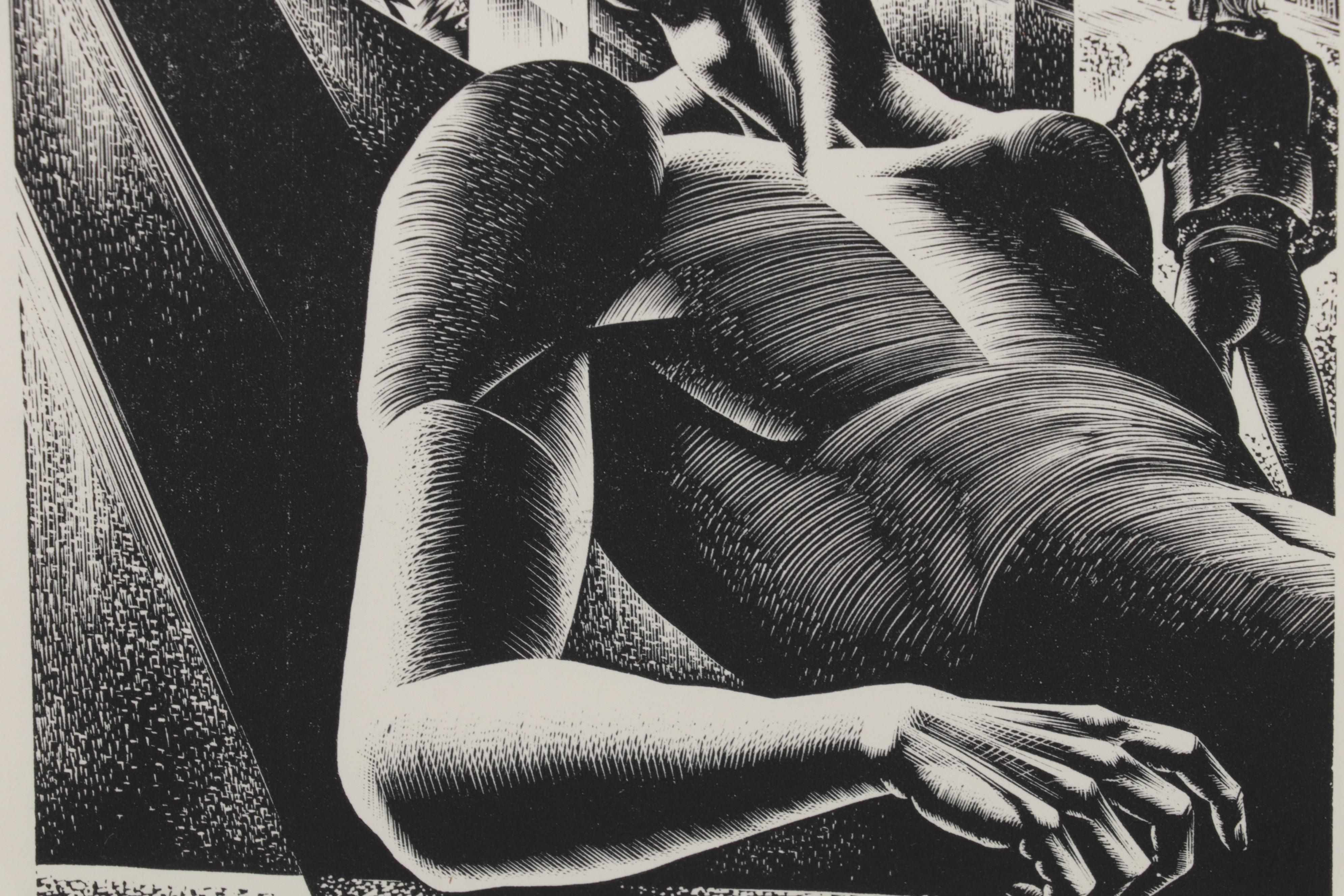 Lynd Ward Art Deco Woodcut From "Wild Pilgrimage," 1932