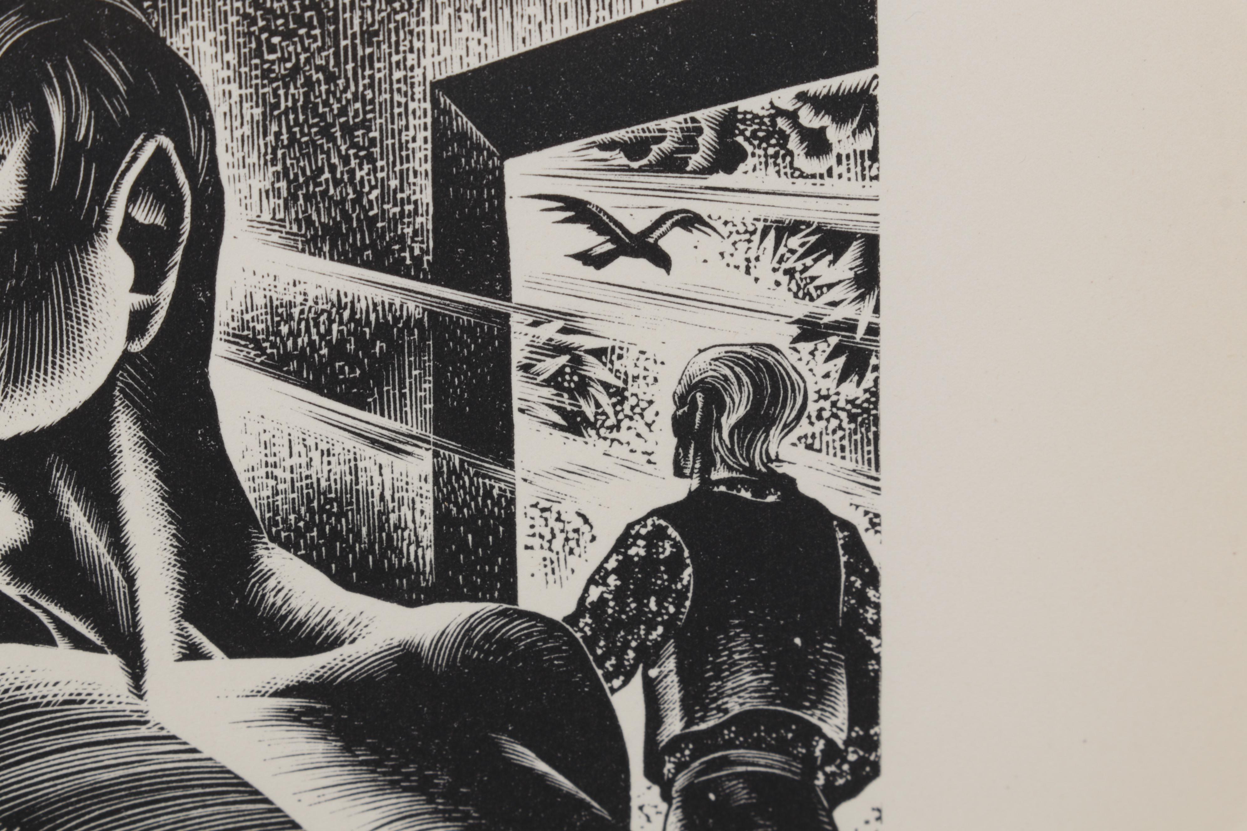 Lynd Ward Art Deco Woodcut From "Wild Pilgrimage," 1932
