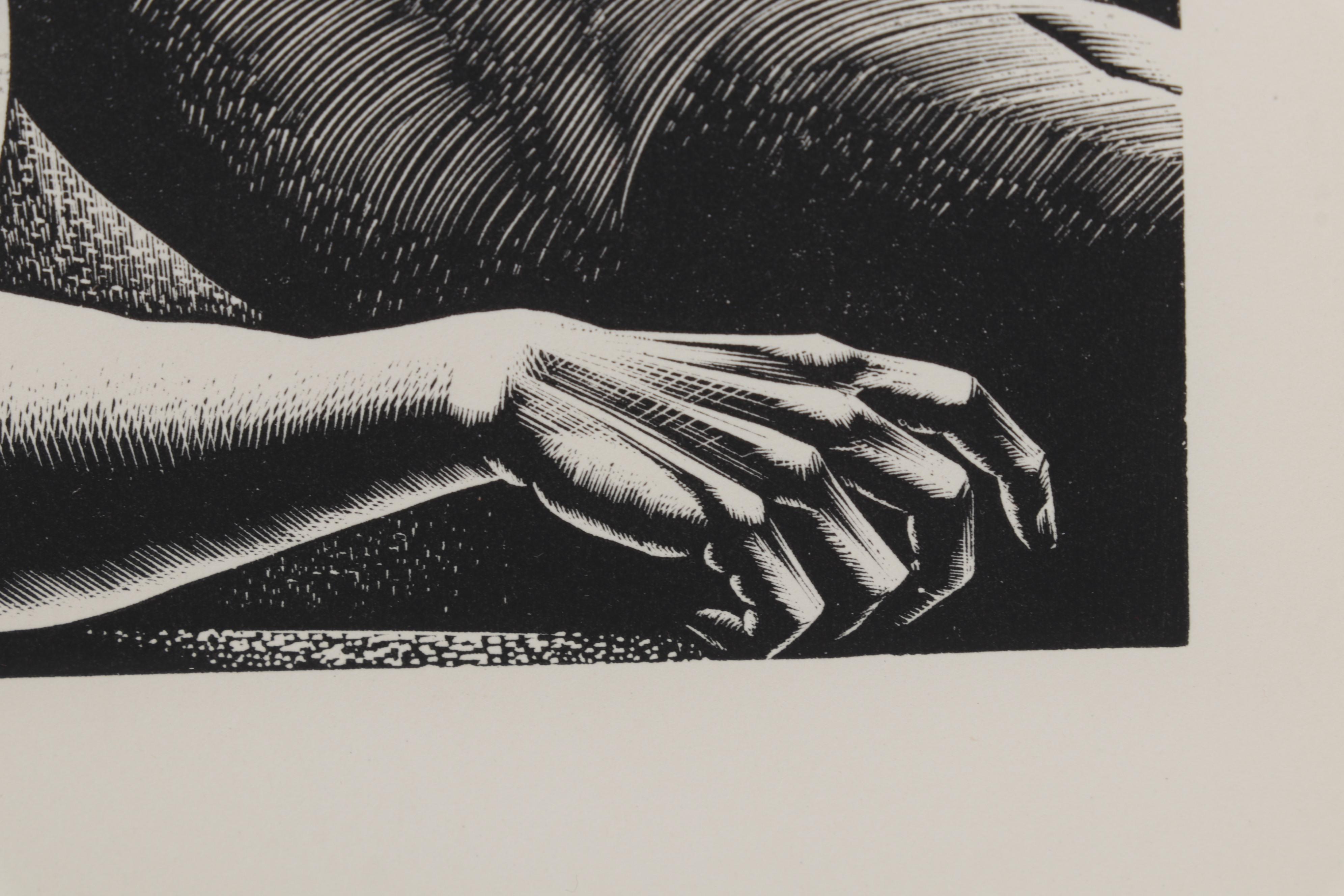 Lynd Ward Art Deco Woodcut From "Wild Pilgrimage," 1932