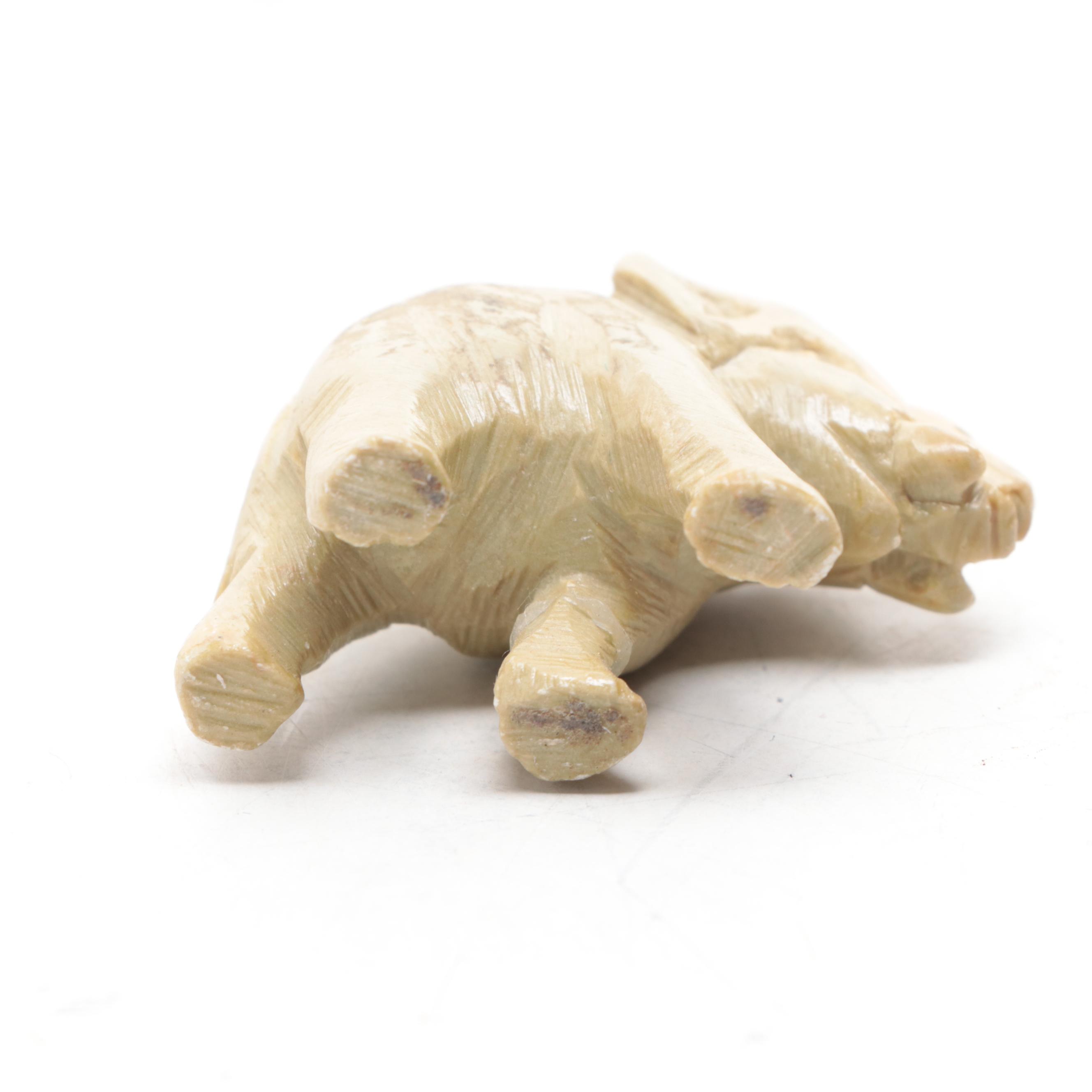 Old Port Brass Works Ducks with Animal Figurines, Mid to Late 20th Century